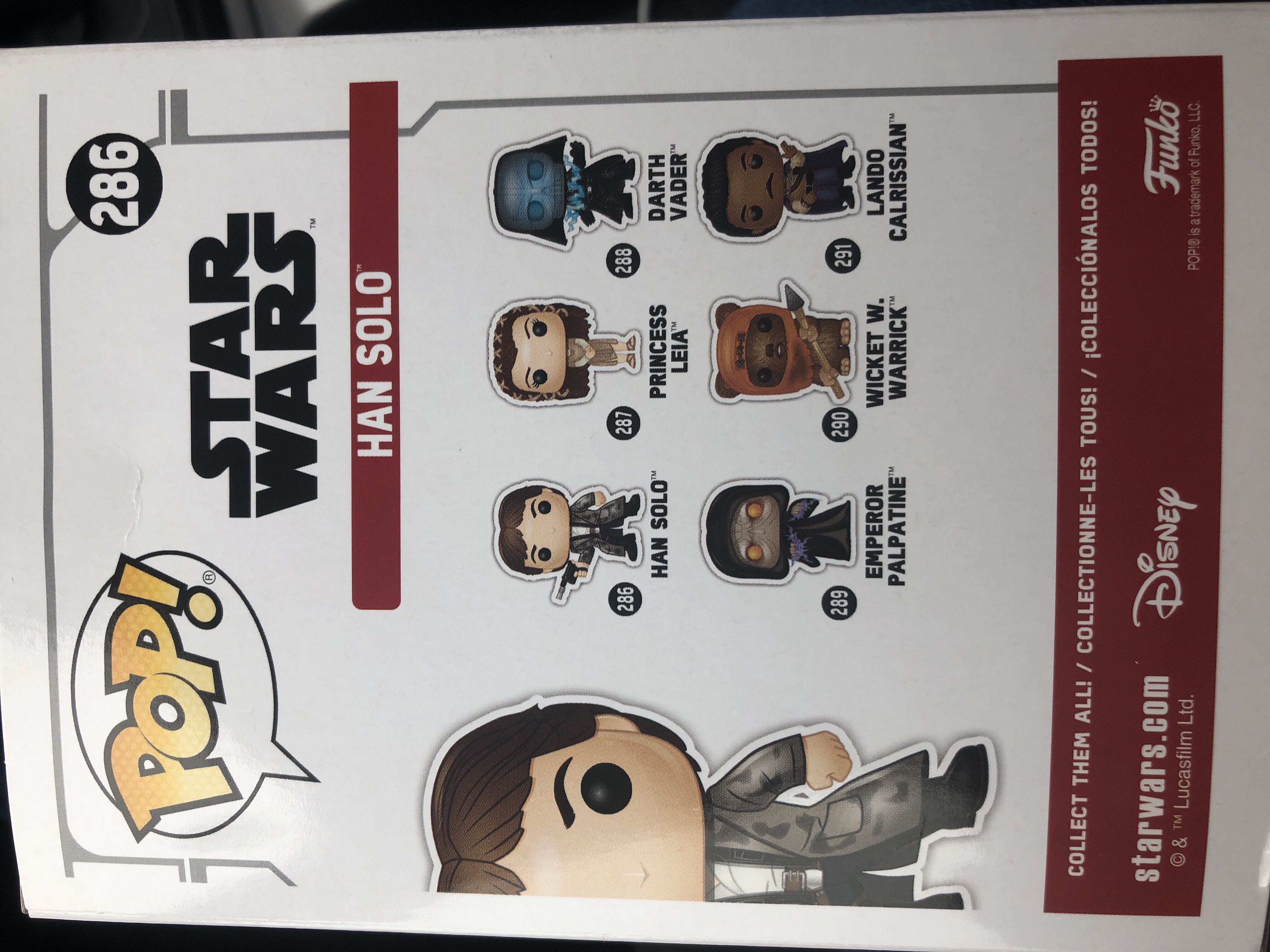 Han Solo - 286 Star Wars (Funko Pop) - Star Wars vinyl figure collectible [Barcode 889698375344] - Main Image 2