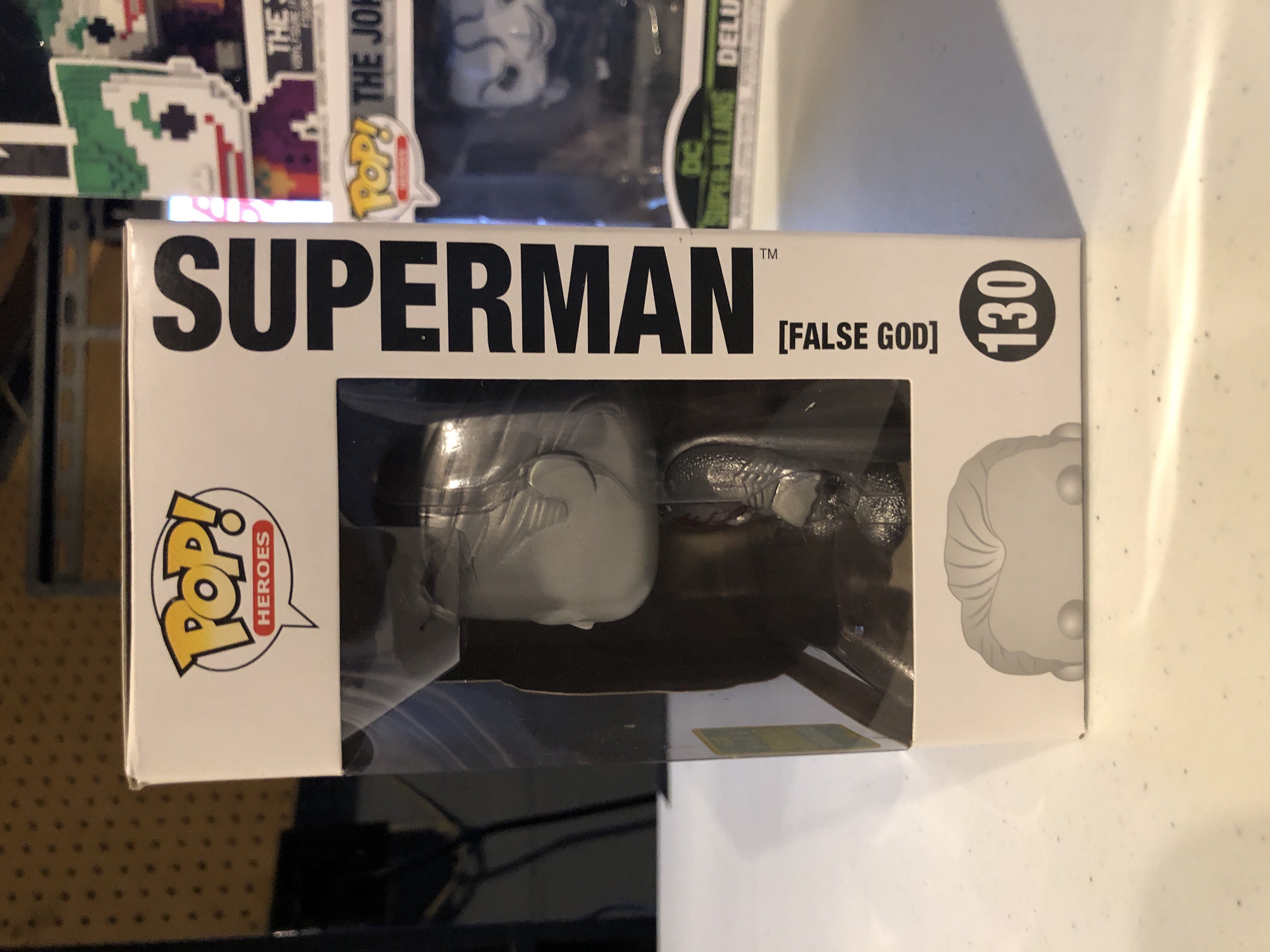 DC:  130 Superman (false god) - DC Universe vinyl figure collectible [Barcode 849803099312] - Main Image 2