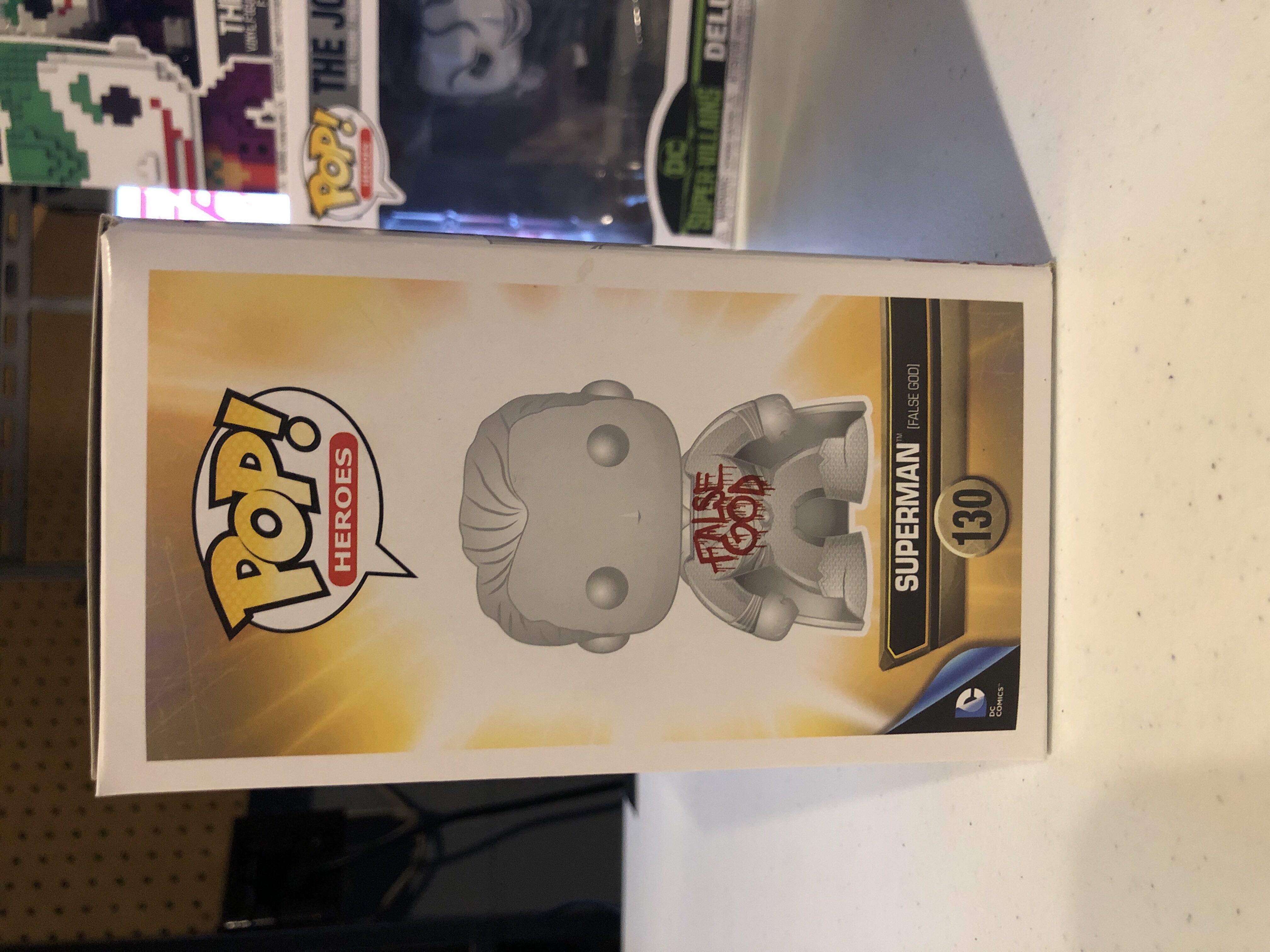 DC:  130 Superman (false god) - DC Universe vinyl figure collectible [Barcode 849803099312] - Main Image 4