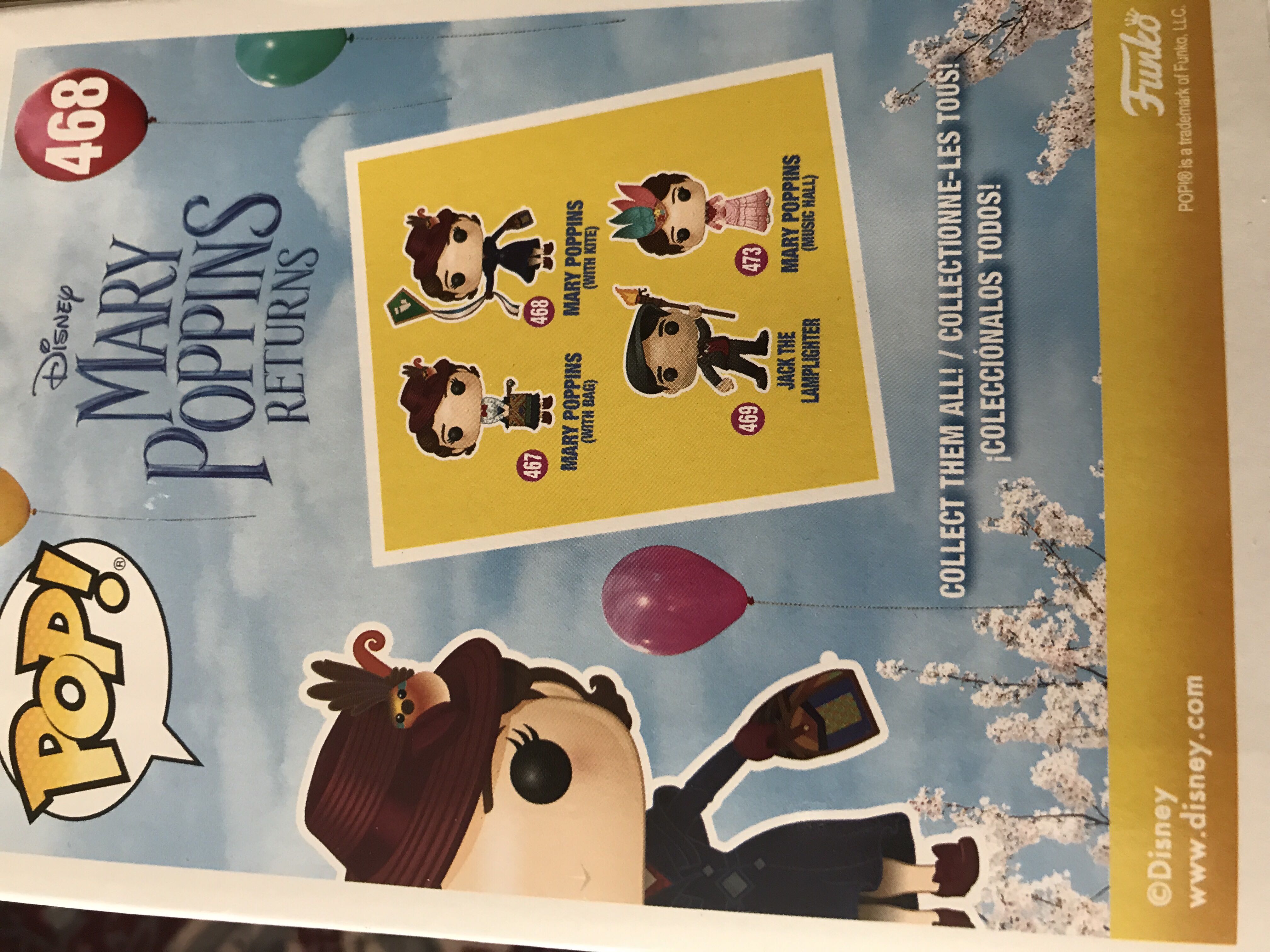 Mary Poppins (with Kite) - Mary Poppins vinyl figure collectible [Barcode 889698339063] - Main Image 2