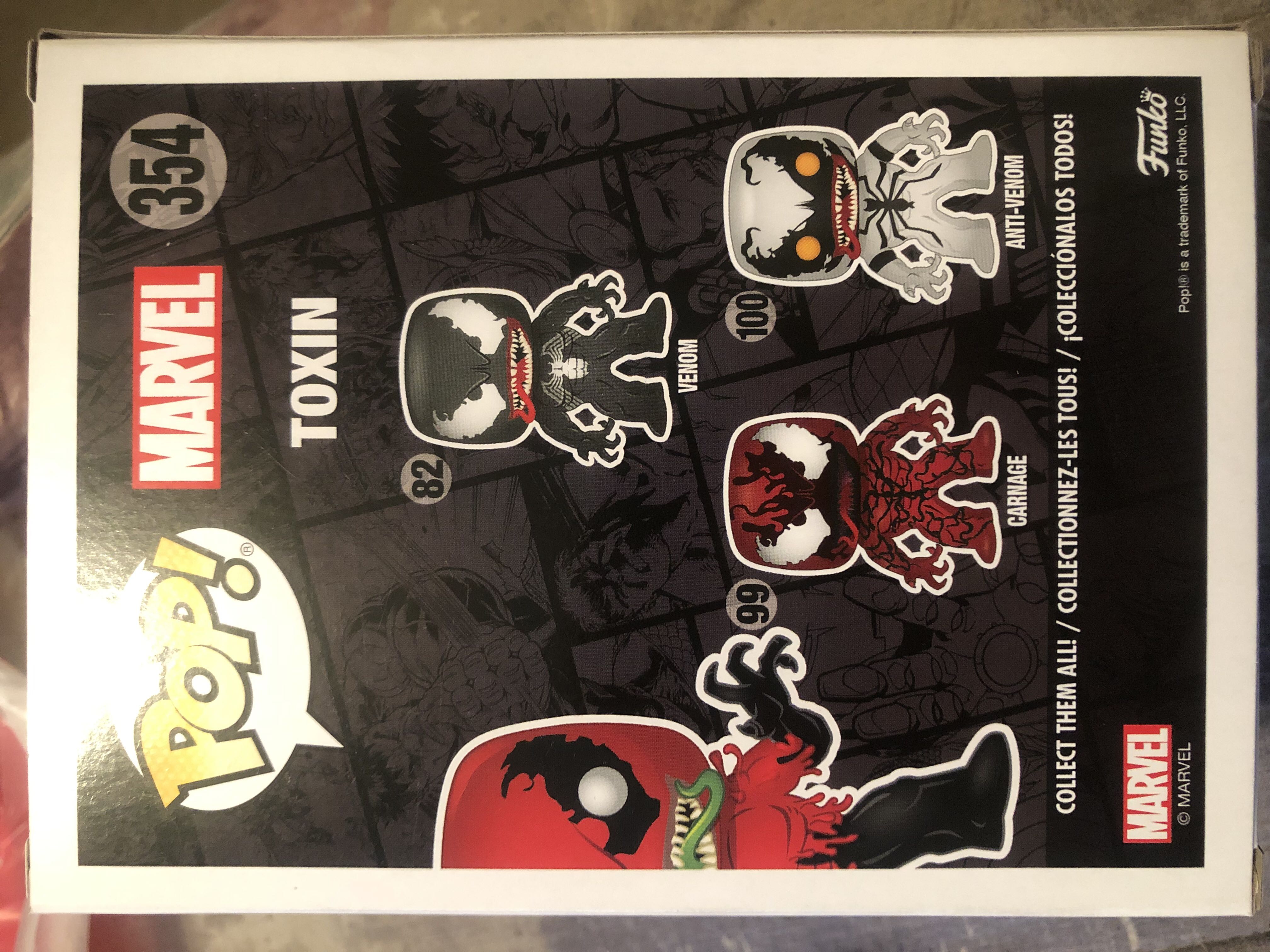 Toxin - Venom vinyl figure collectible [Barcode 889698297578] - Main Image 2