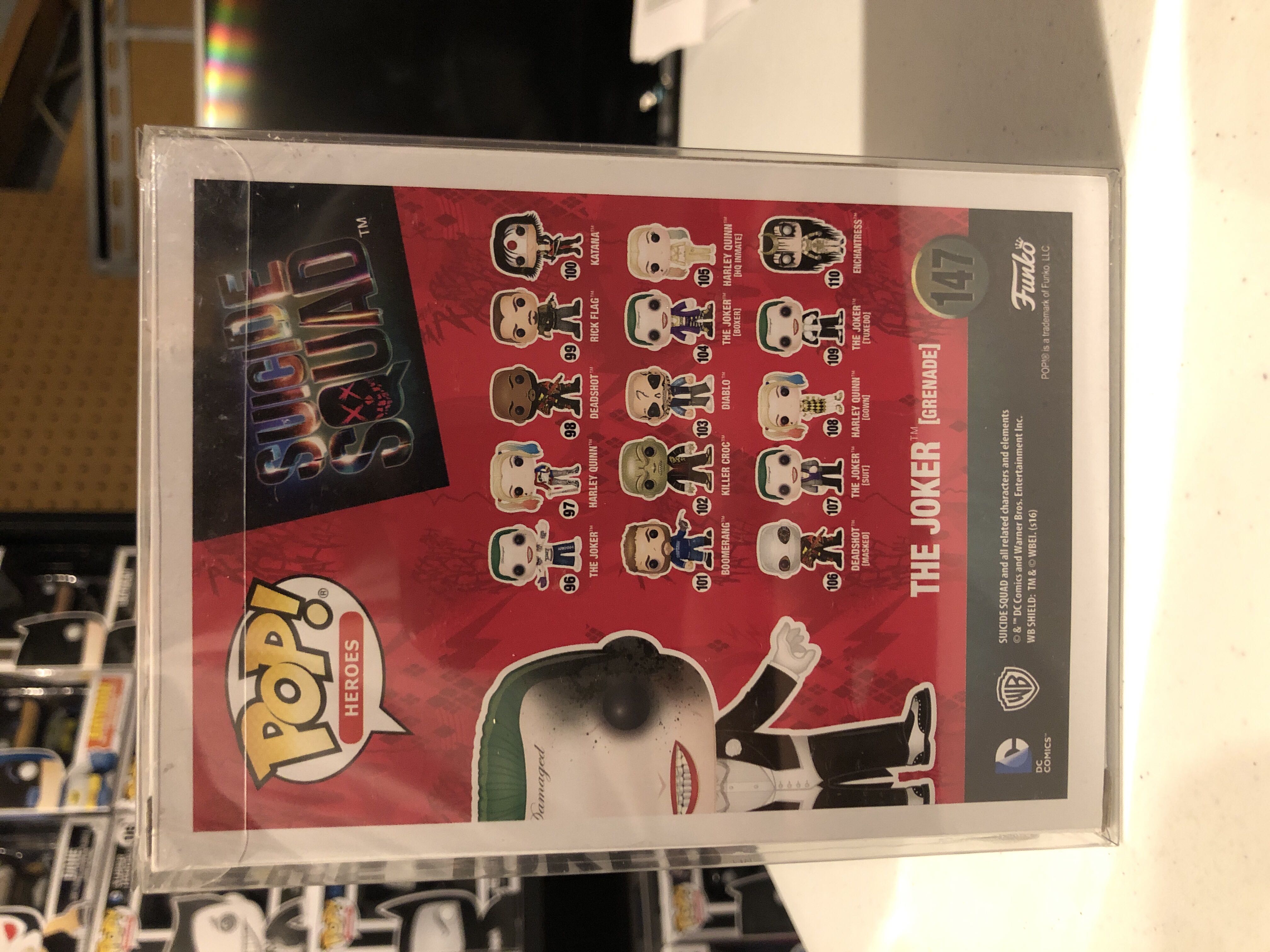 The Joker (Grenade)  - DC Universe vinyl figure collectible [Barcode 889698114561] - Main Image 3