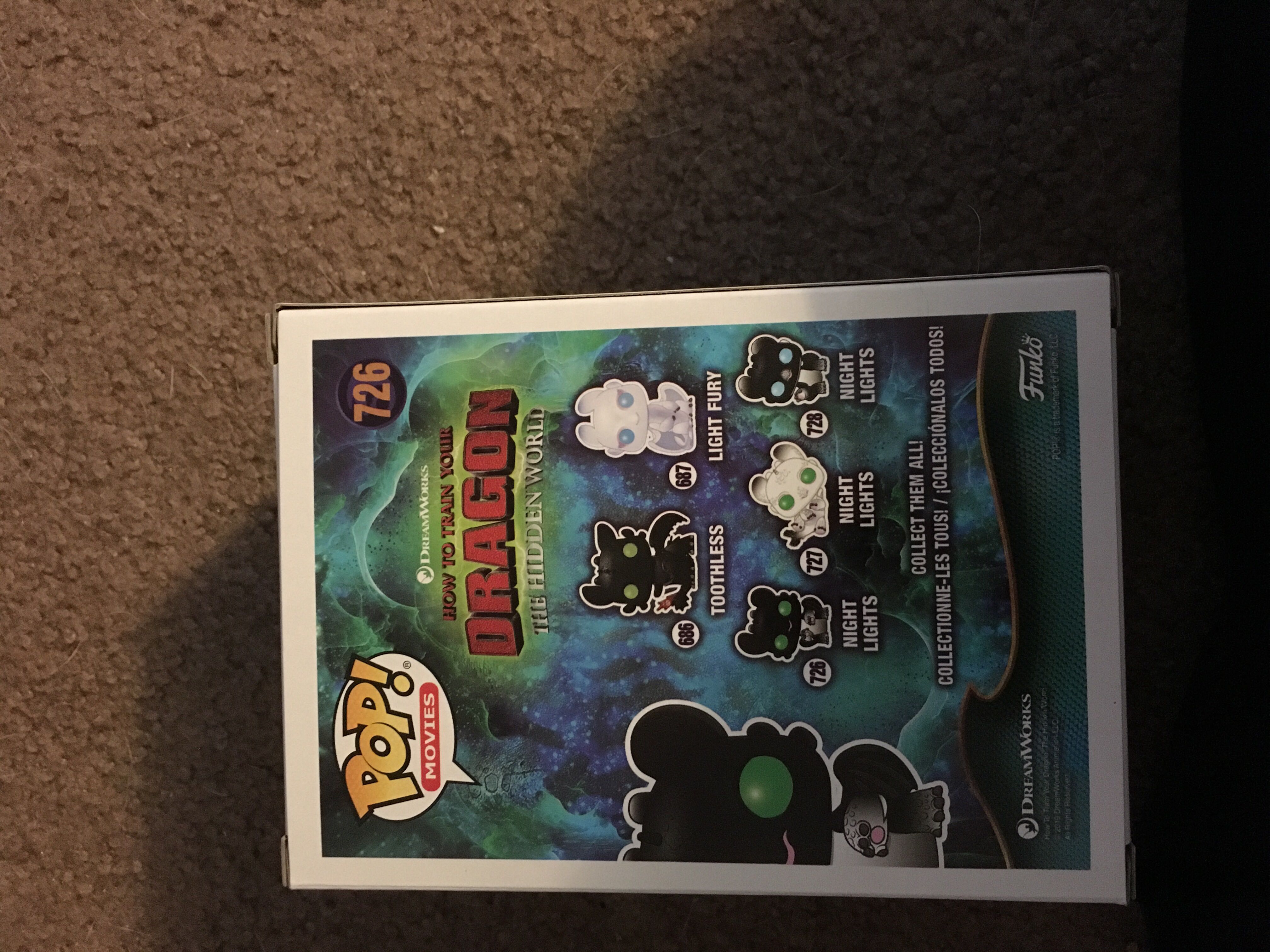 Night Lights Green - How to Train Your Dragon vinyl figure collectible [Barcode 889698363747] - Main Image 2