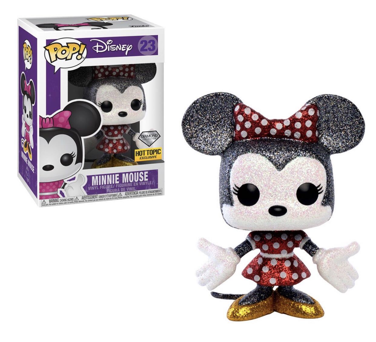 Funko Pop! Disney: Minnie Mouse (Diamond Collection) #23 - Mickey Mouse vinyl figure collectible [Barcode 889698291293] - Main Image 2