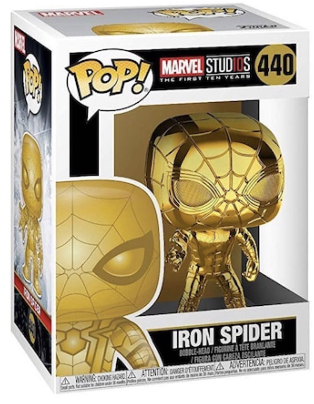 Iron Spider - 440  - (golden Edition) Marvel Studios - The First Ten Years - Funko Pop - Marvel Universe vinyl figure collectible [Barcode 889698384827] - Main Image 3