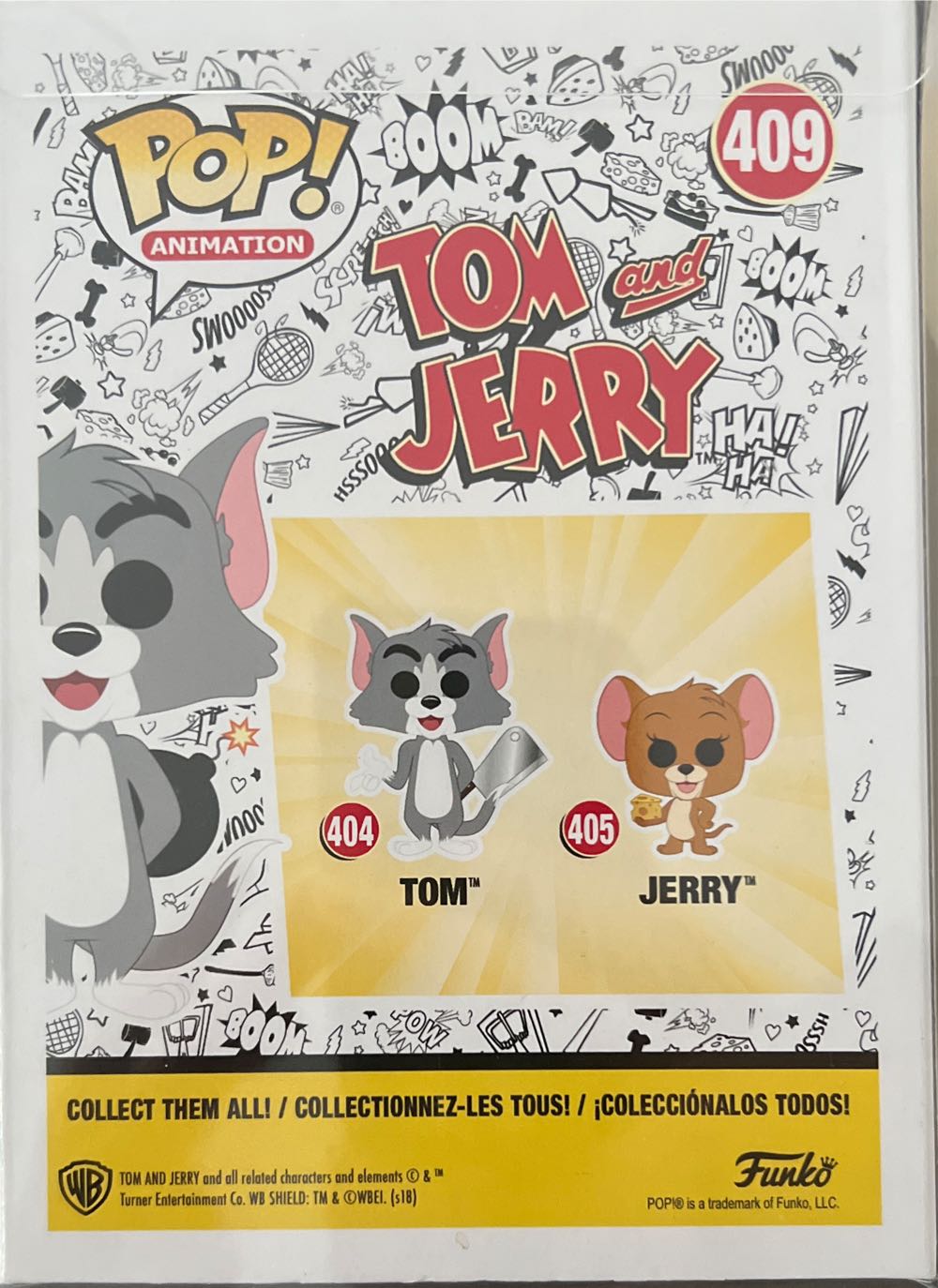 Tom & Jerry #409 Tom  vinyl figure collectible [Barcode 889698326735] - Main Image 2