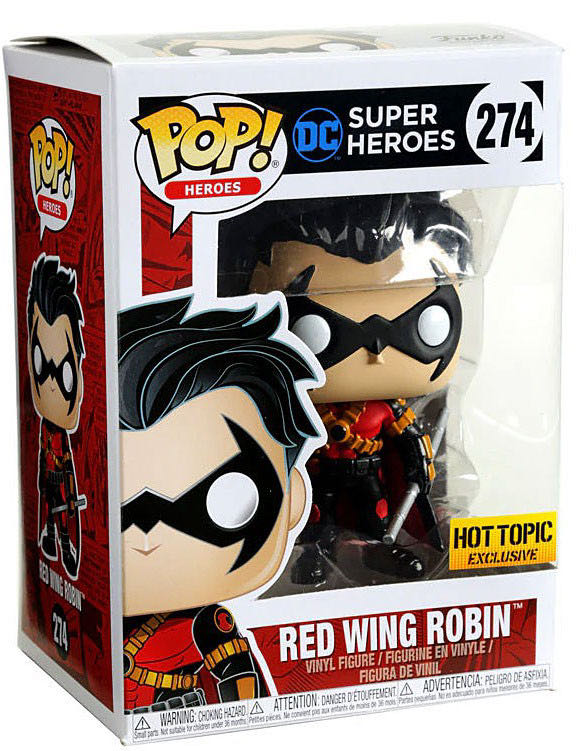 Red Wing Robin - DC: Superheroes vinyl figure collectible [Barcode 889698372138] - Main Image 2