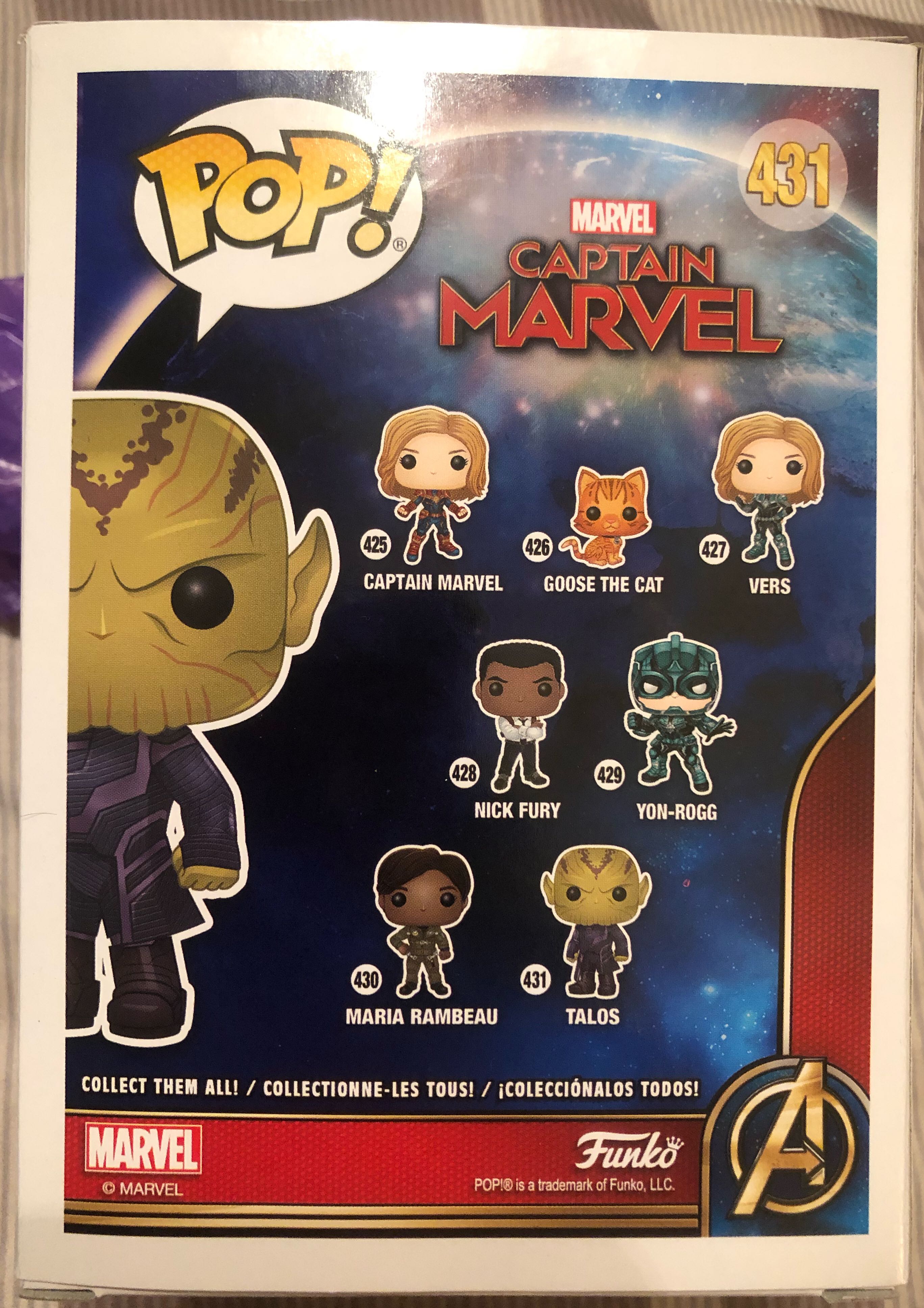 Talos - Captain Marvel vinyl figure collectible [Barcode 889698363785] - Main Image 2
