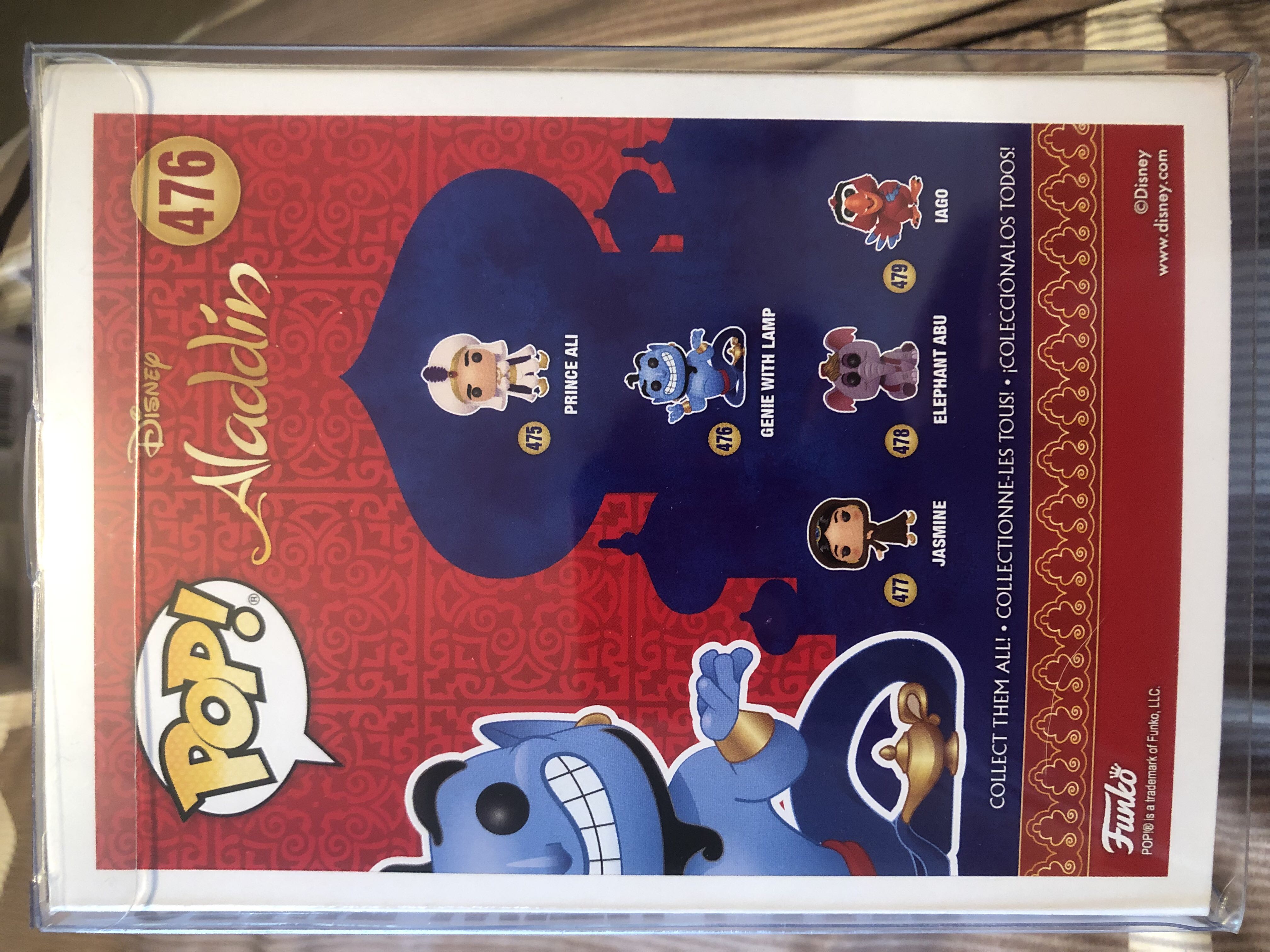 Genie with Lamp (Glow) Dmg - Aladdin vinyl figure collectible [Barcode 889698357593] - Main Image 2