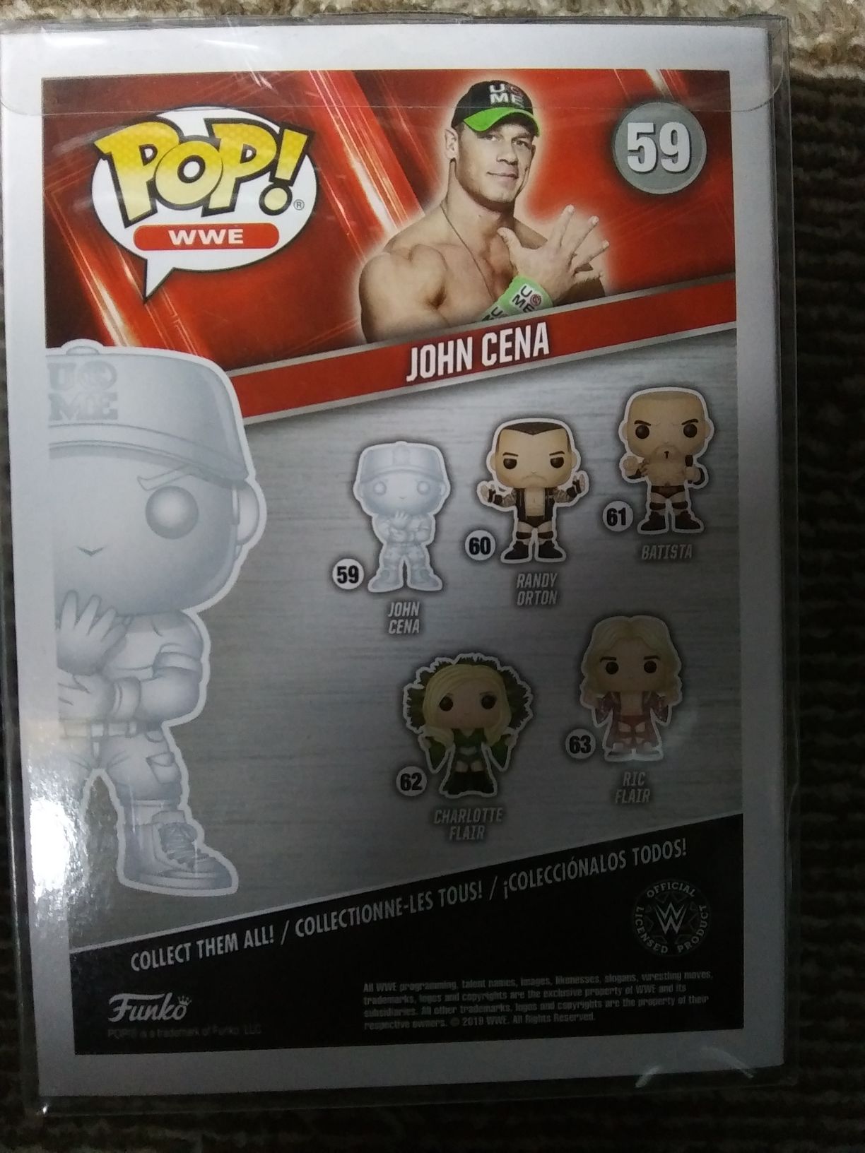 John Cena (transparent) - WWE vinyl figure collectible [Barcode 889698381161] - Main Image 2