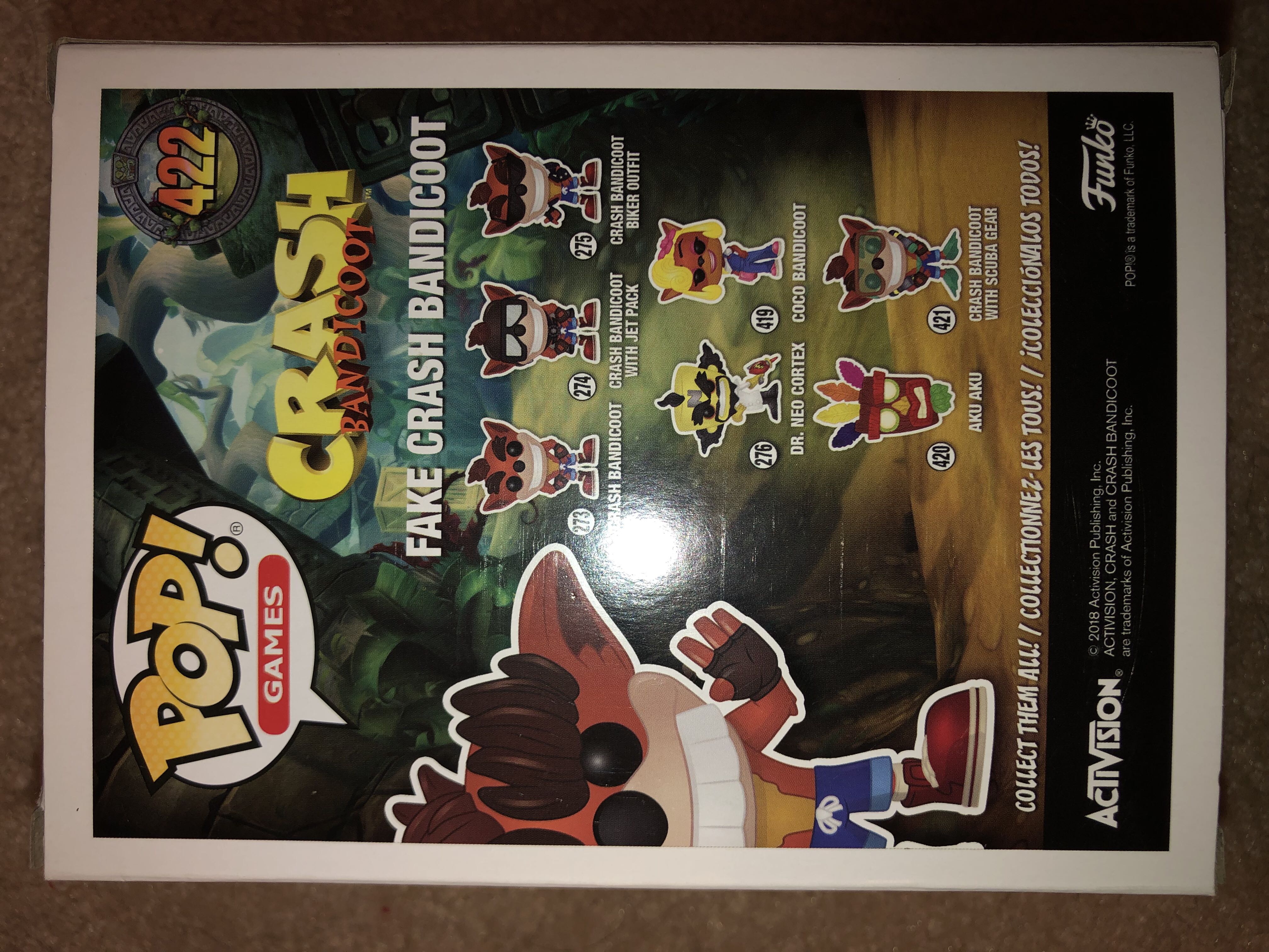 Fake Crash Bandicoot - Crash Bandicoot vinyl figure collectible [Barcode 889698340977] - Main Image 2