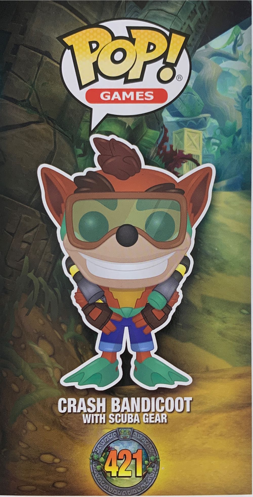 Crash Bandicoot -421- Crash Bandicoot w/ scuba gear - Crash Bandicoot vinyl figure collectible [Barcode 889698339162] - Main Image 3