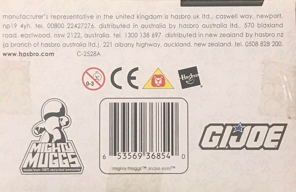 Mighty Muggs Snake Eyes - G.I. Joe vinyl figure collectible [Barcode 653569368540] - Main Image 3