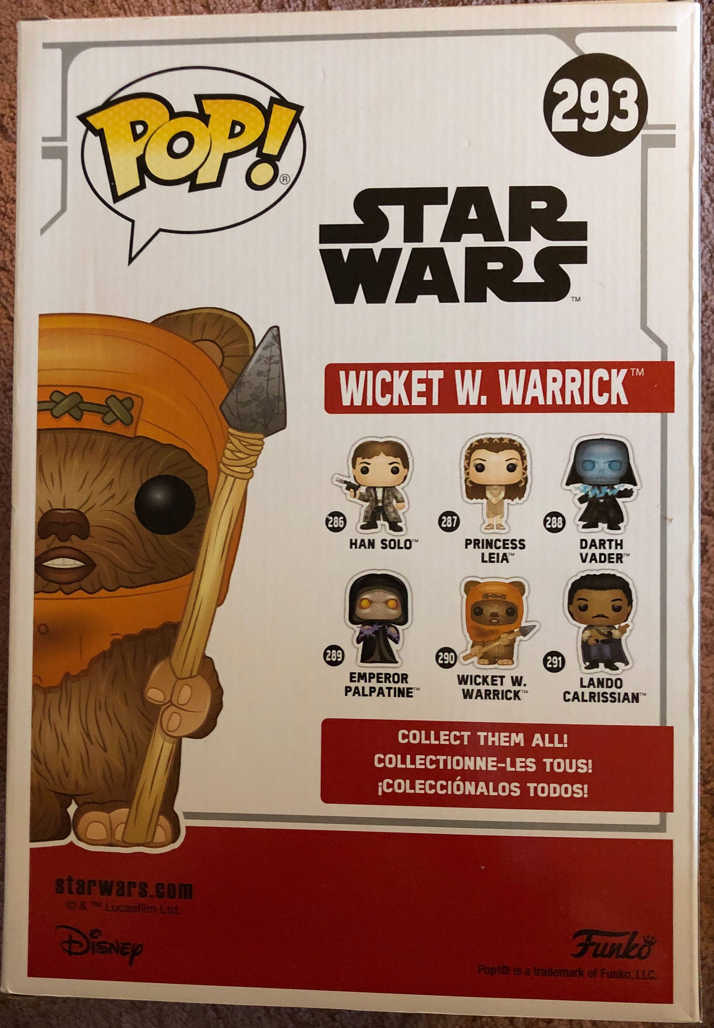 Wicket W. Warrick - Star Wars vinyl figure collectible [Barcode 889698375238] - Main Image 2