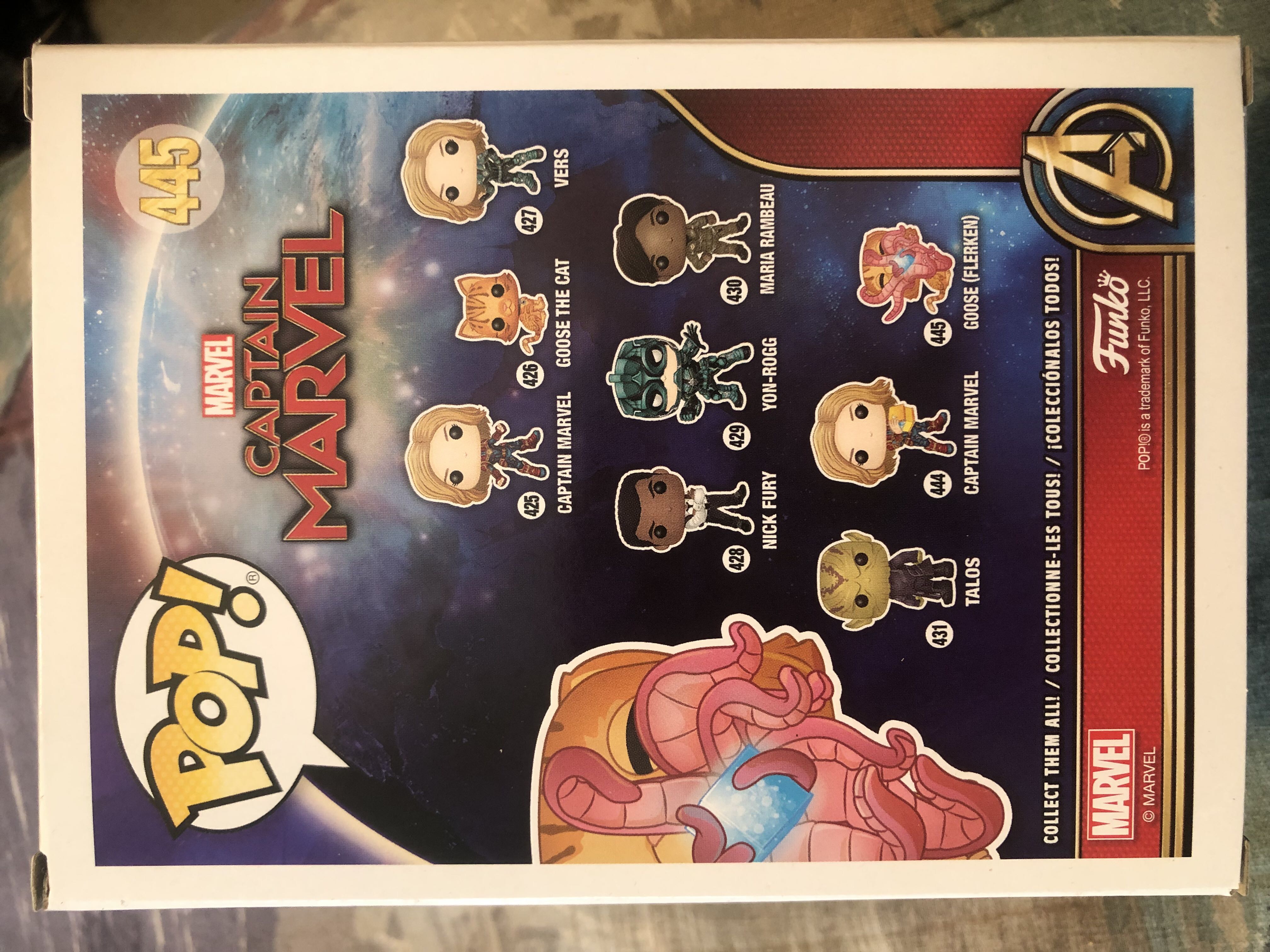 Goose (Flerken) - Captain Marvel vinyl figure collectible [Barcode 889698376877] - Main Image 2