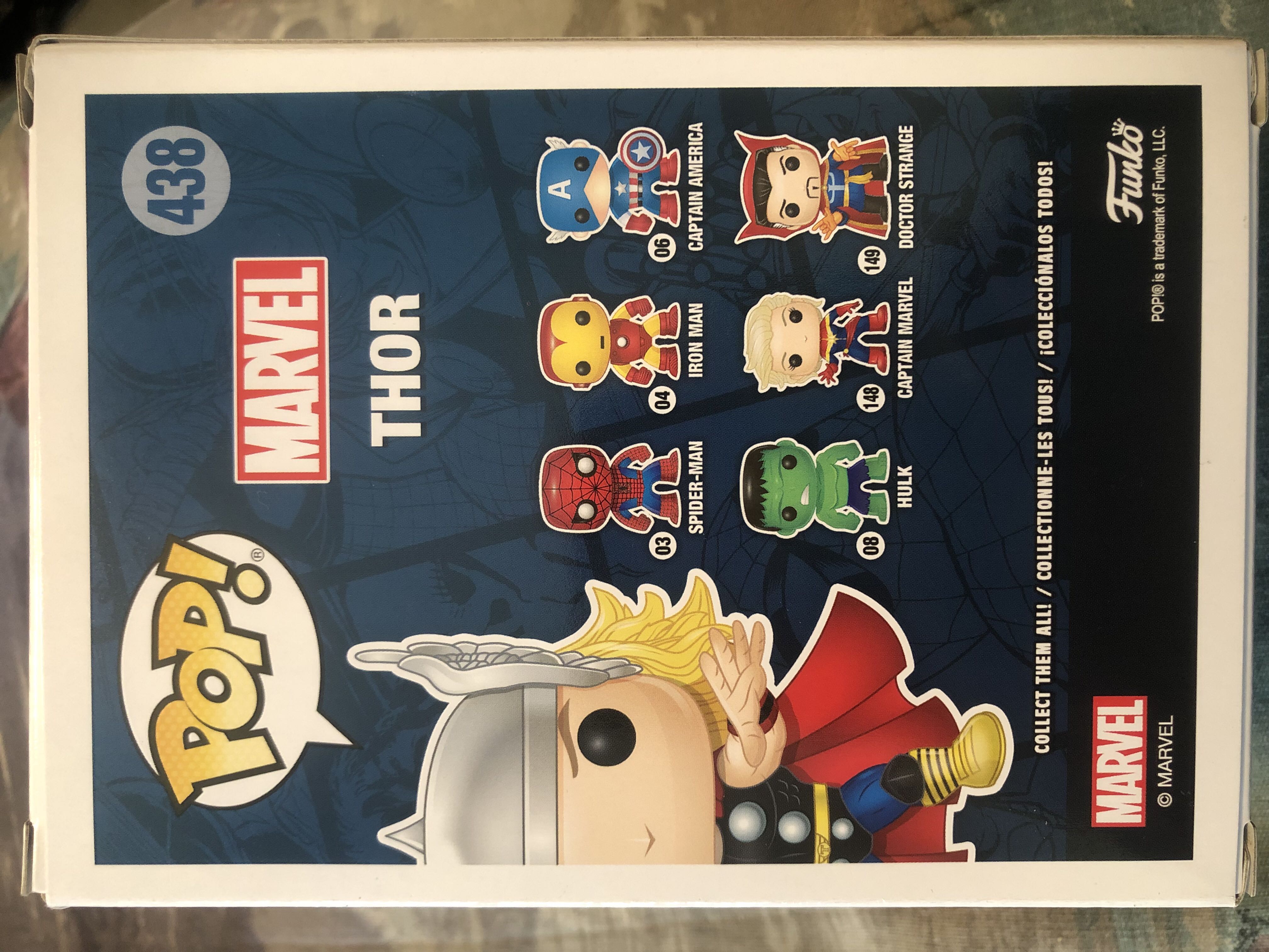 #438 MARVEL: Thor (Funko 2019 Spring Convention Exclusive) - Marvel Universe vinyl figure collectible [Barcode 889698372060] - Main Image 2