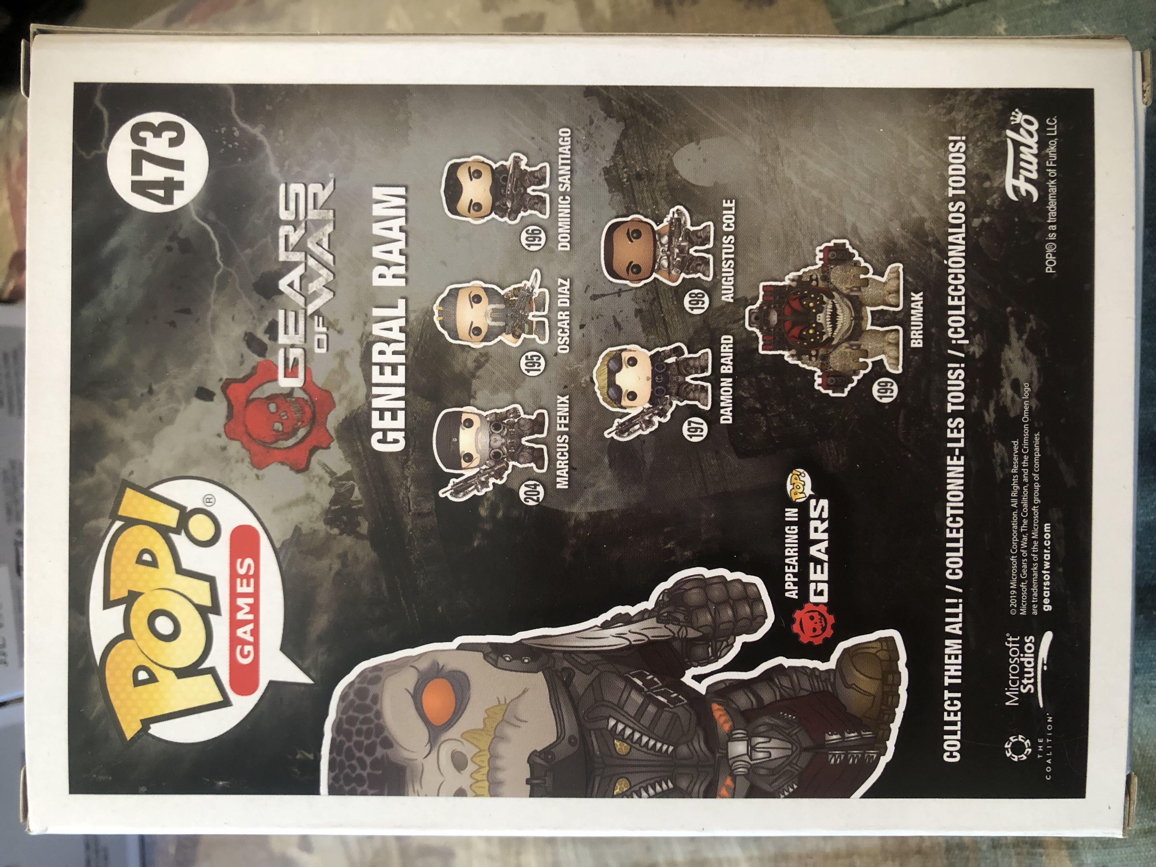 General Raam, #473 - Gears of War vinyl figure collectible [Barcode 889698369800] - Main Image 2