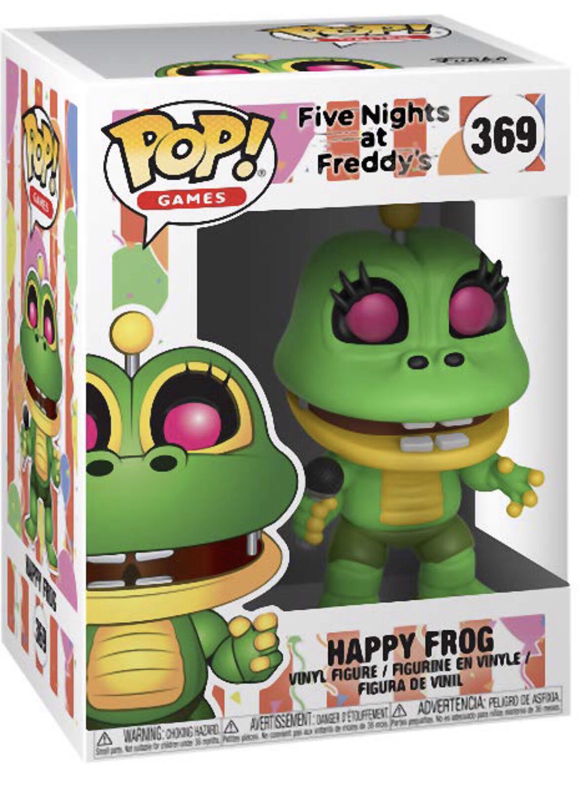 Happy Frog - Five Nights at Freddy’s vinyl figure collectible [Barcode 889698320627] - Main Image 3