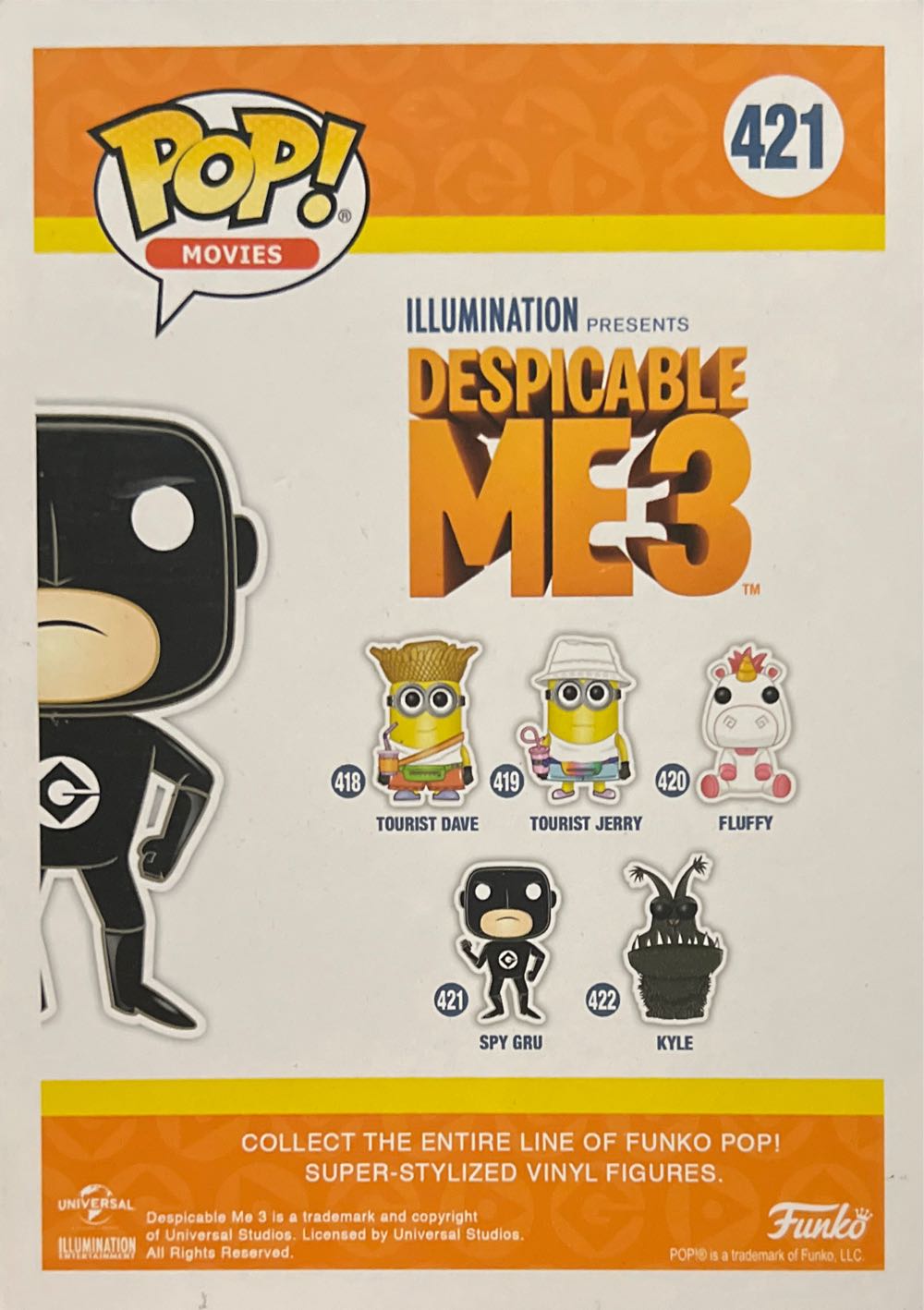 Spy Gru (Black) - Despicable Me vinyl figure collectible [Barcode 889698134293] - Main Image 2