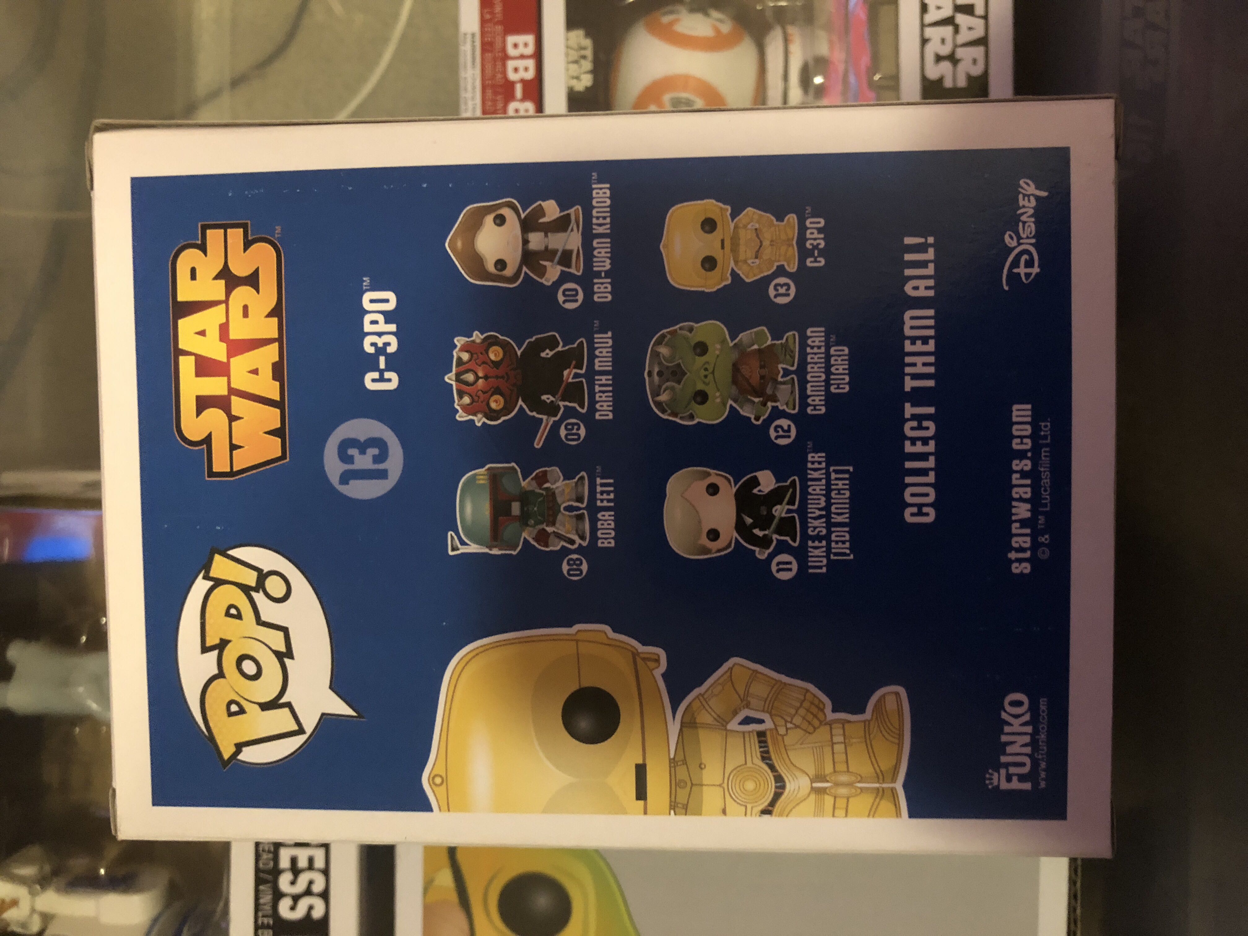 C-3P0 (gold) #13 - Star Wars vinyl figure collectible [Barcode 10337384] - Main Image 2