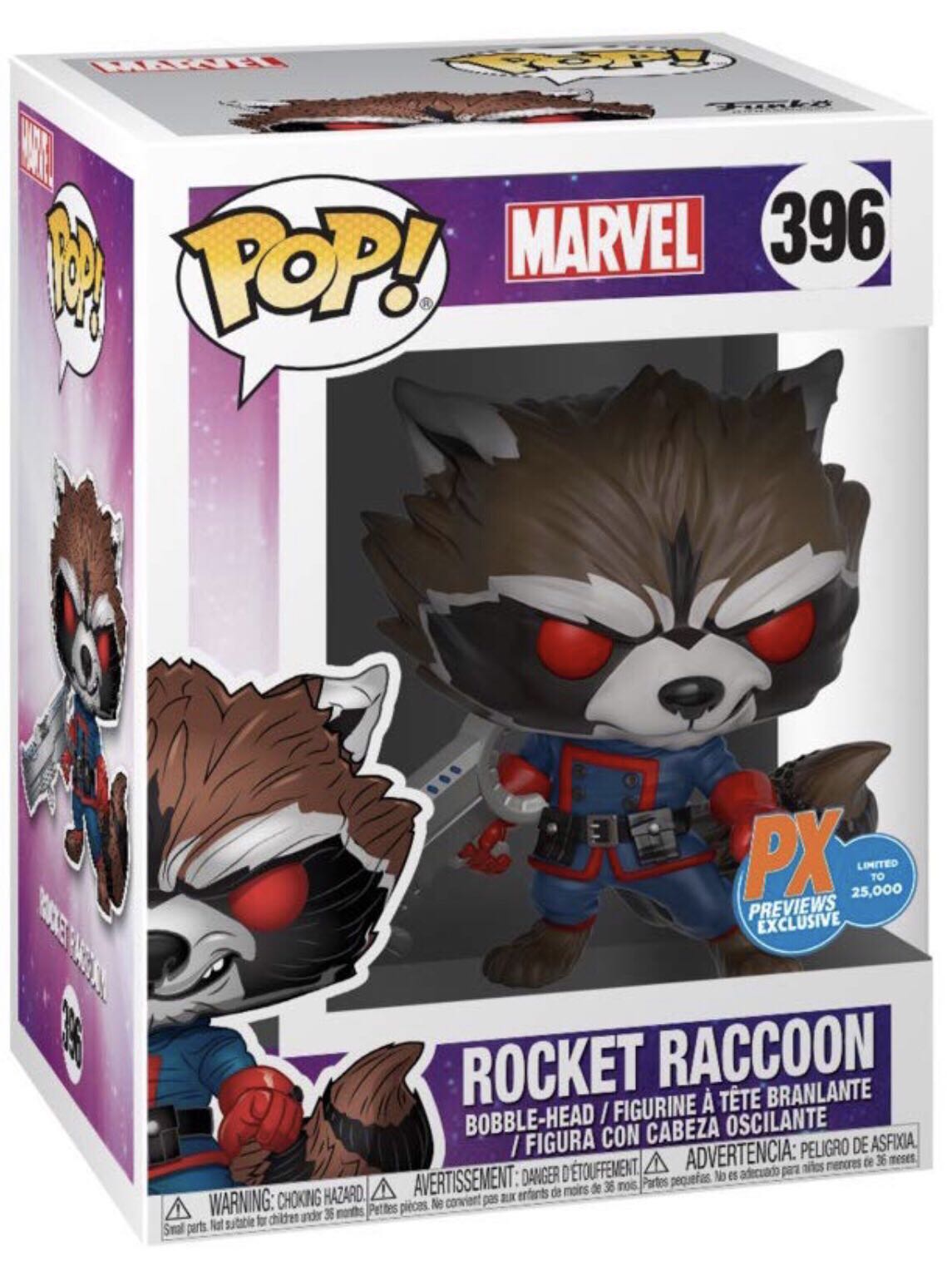 Rocket Raccoon - Guardians of the Galaxy vinyl figure collectible [Barcode 889698344616] - Main Image 3