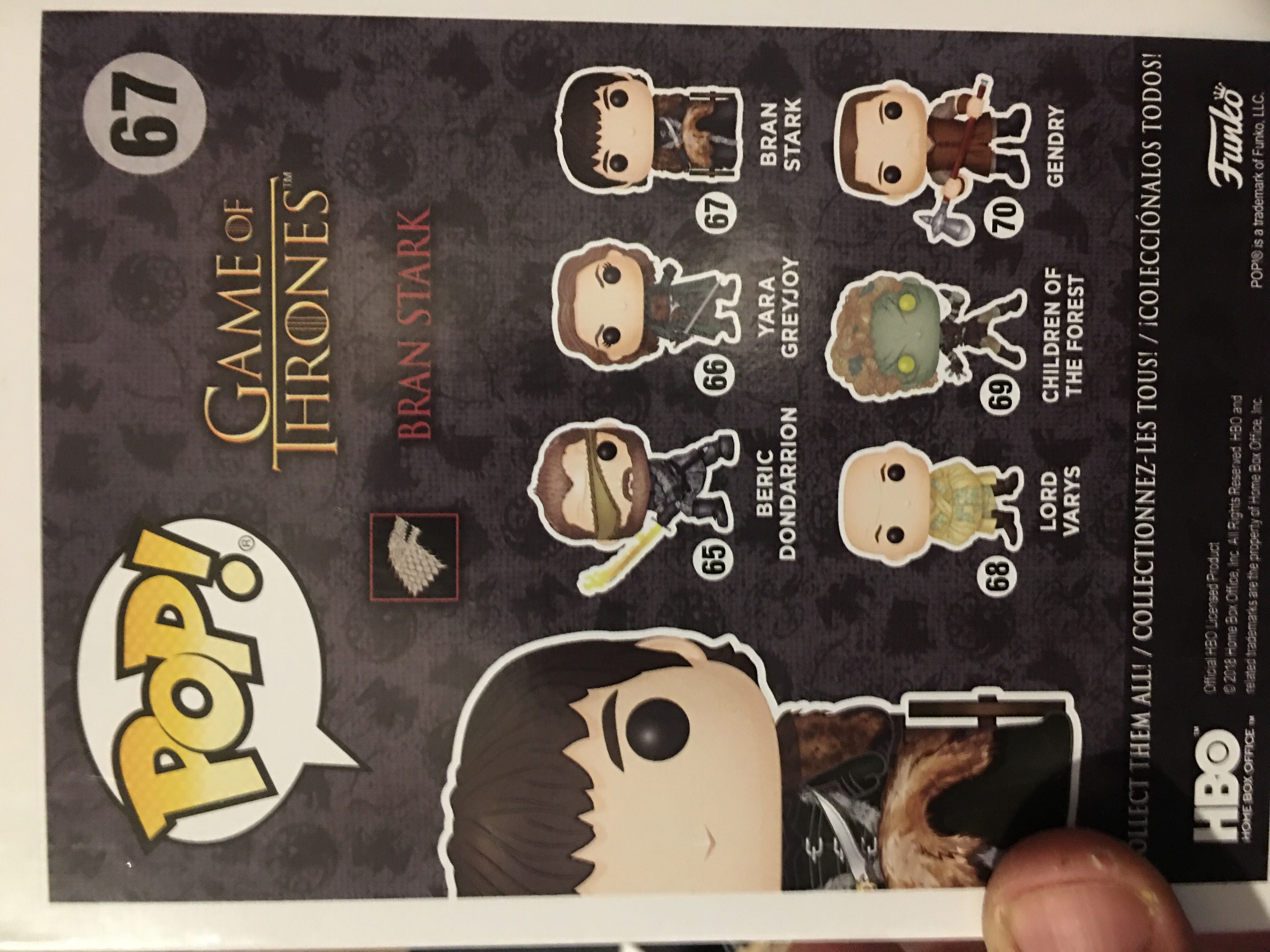GoT: 67 Bran Stark - Game of Thrones vinyl figure collectible [Barcode 889698346184] - Main Image 3