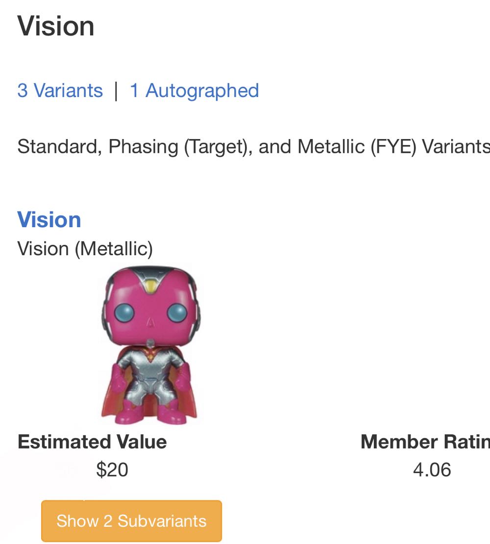 Vision (Metallic) - Marvel Universe vinyl figure collectible [Barcode 849803072346] - Main Image 4