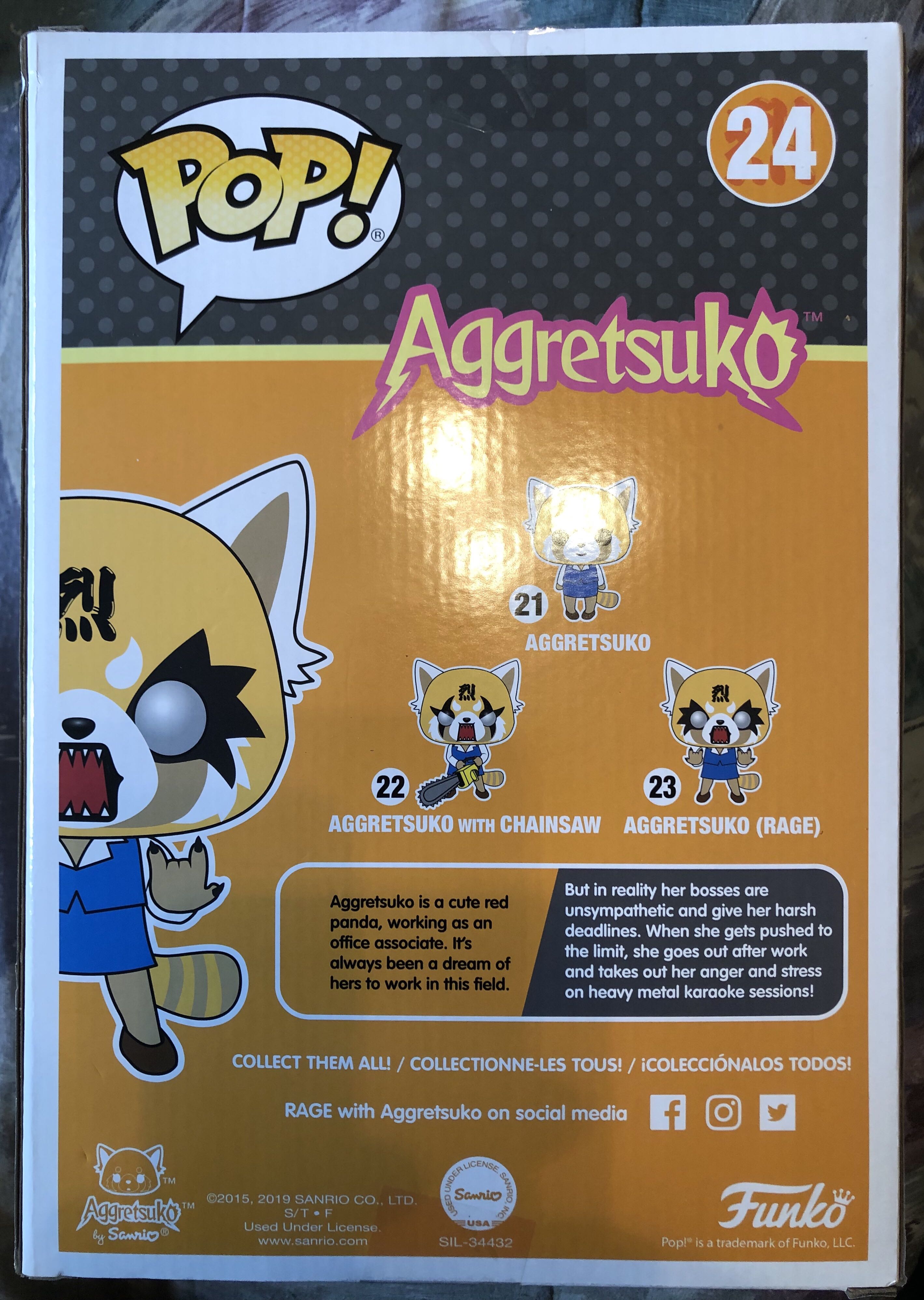 Aggretsuko - Sanrio vinyl figure collectible [Barcode 889698376020] - Main Image 2