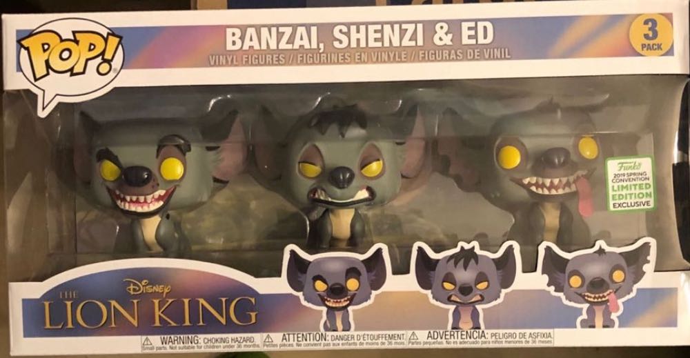 Banzai, Shenzi & Ed - The Lion King vinyl figure collectible [Barcode 889698364102] - Main Image 4