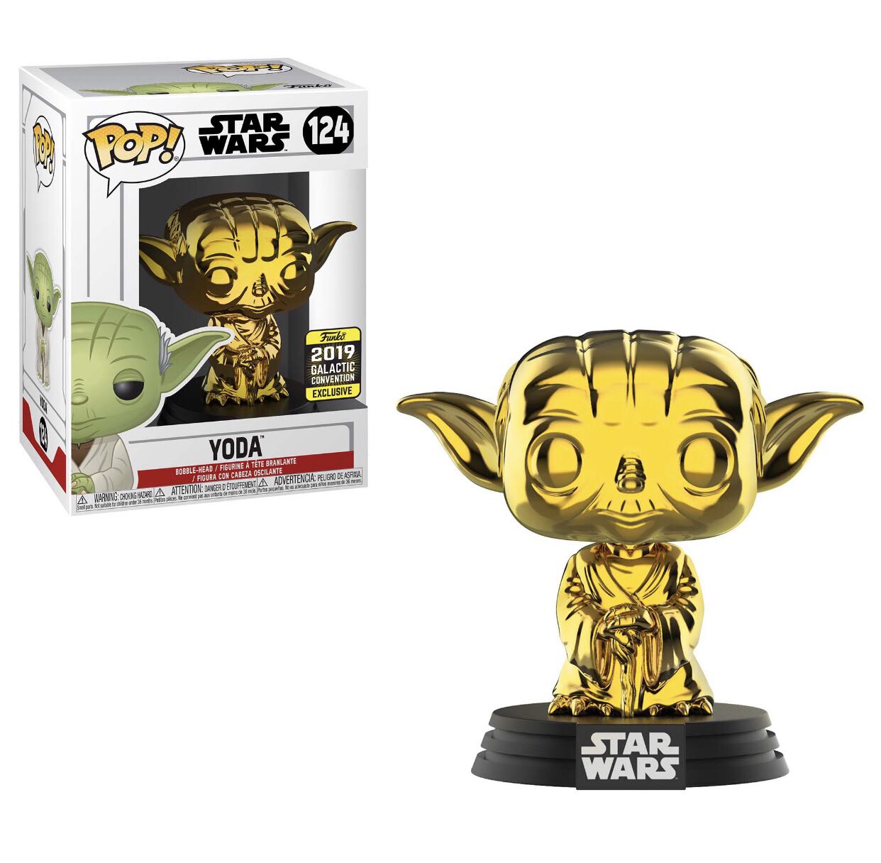 Yoda Metallic Gold - Star Wars vinyl figure collectible [Barcode 889698376518] - Main Image 2