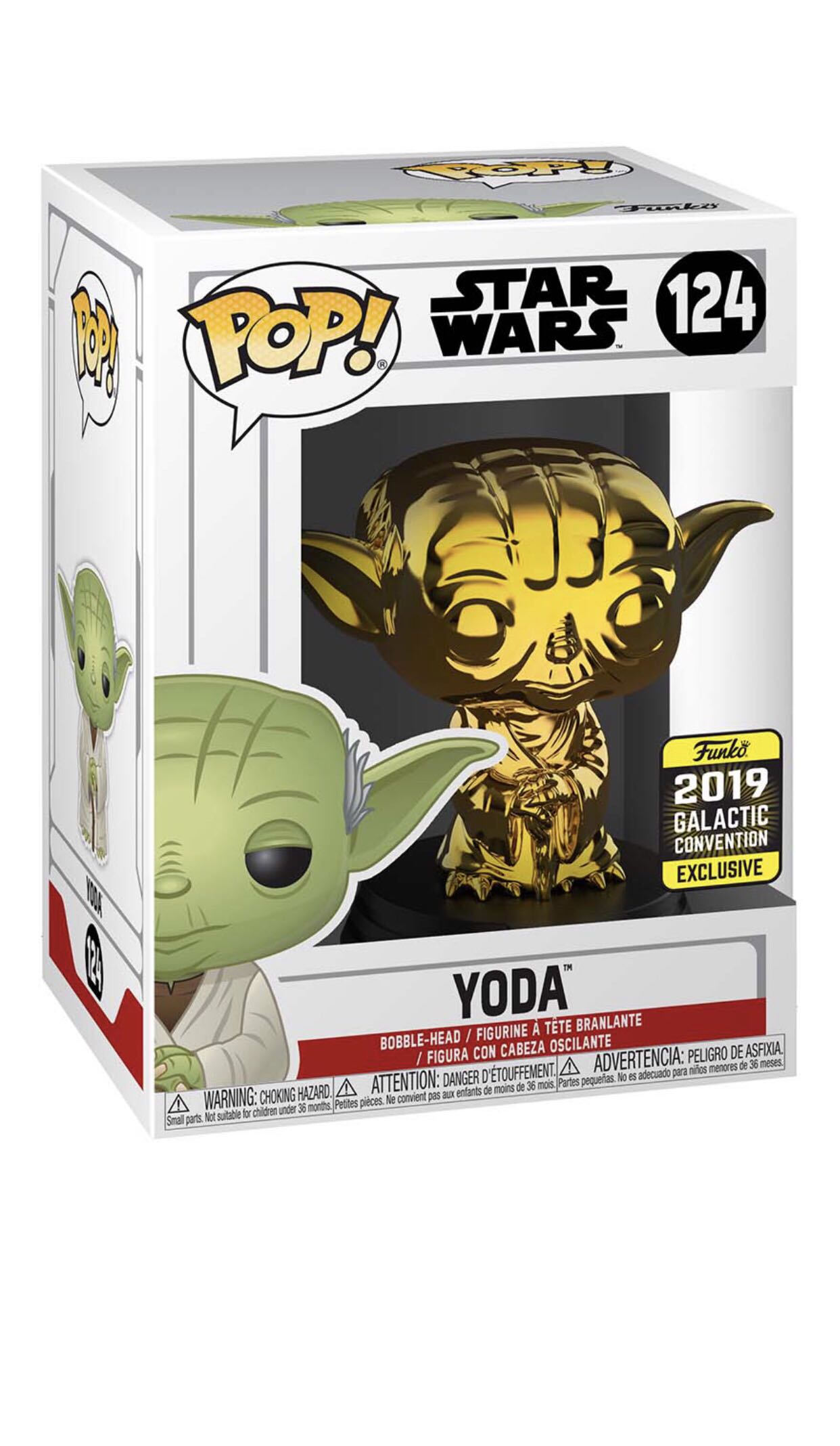 Yoda Metallic Gold - Star Wars vinyl figure collectible [Barcode 889698376518] - Main Image 3