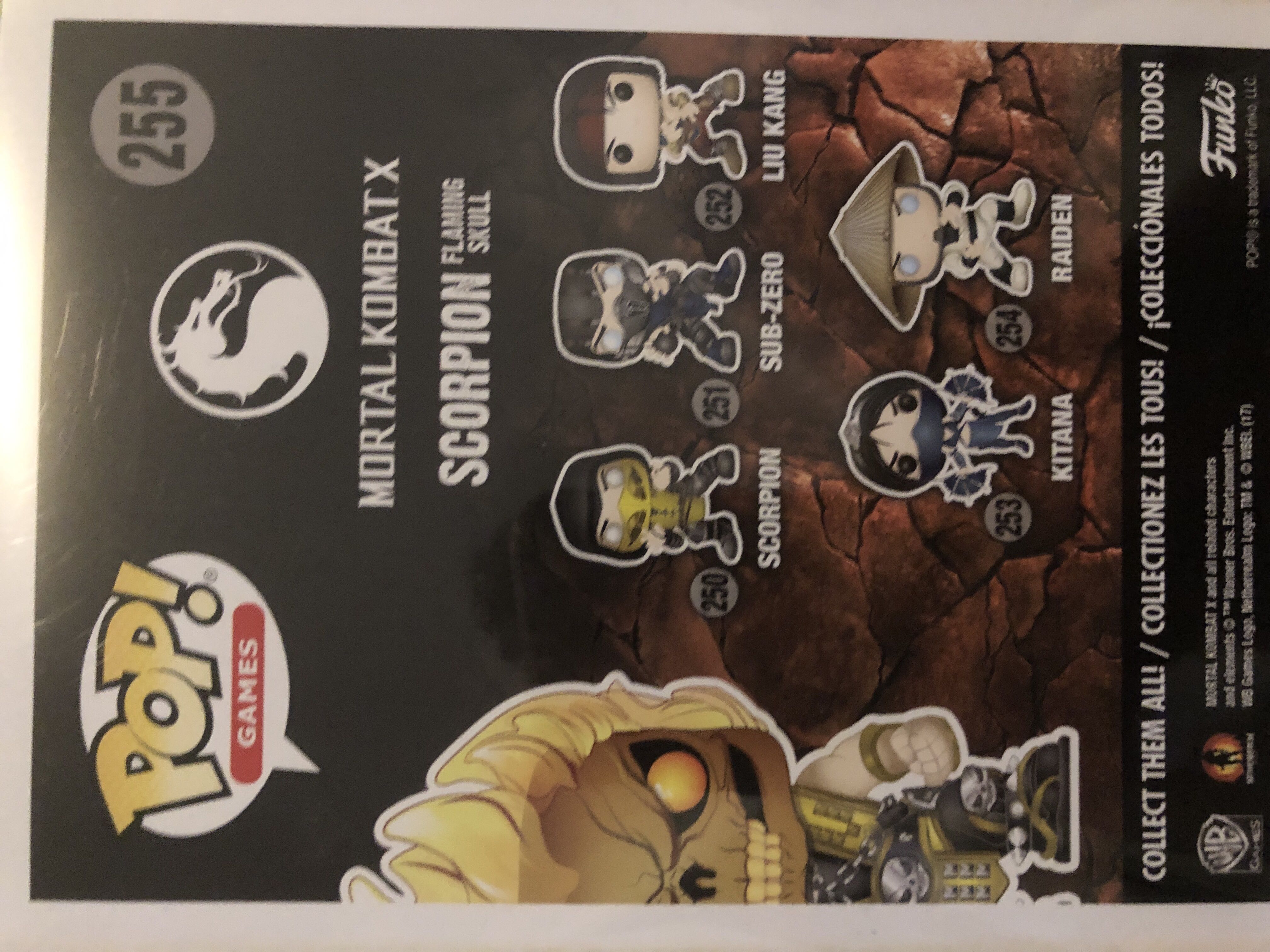 MKX: Scorpion Flaming Skull - Mortal Kombat vinyl figure collectible [Barcode 11132167] - Main Image 2