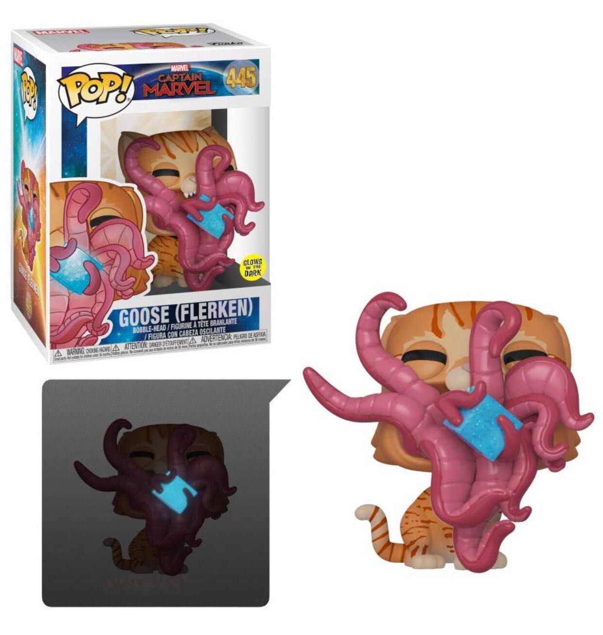 Goose (Flerken) Pop! 445 - Captain Marvel vinyl figure collectible [Barcode 889698376877] - Main Image 2