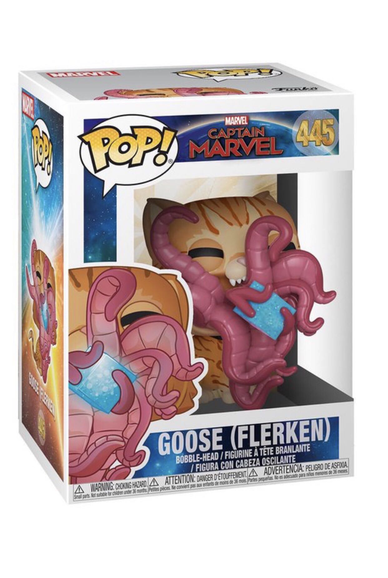 Goose (Flerken) Pop! 445 - Captain Marvel vinyl figure collectible [Barcode 889698376877] - Main Image 3