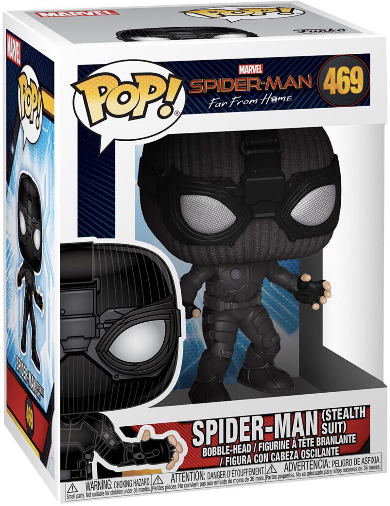 Spider-Man # 469 (Stealth Suit) - Spider-Man vinyl figure collectible [Barcode 889698392082] - Main Image 3