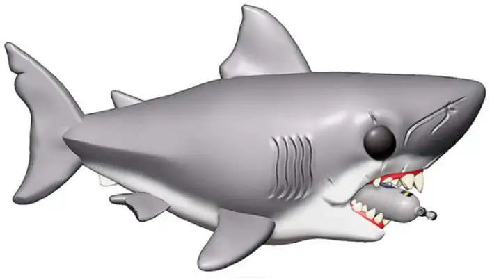 Great White Shark (with Diving Tank) - Jaws vinyl figure collectible [Barcode 889698385671] - Main Image 4