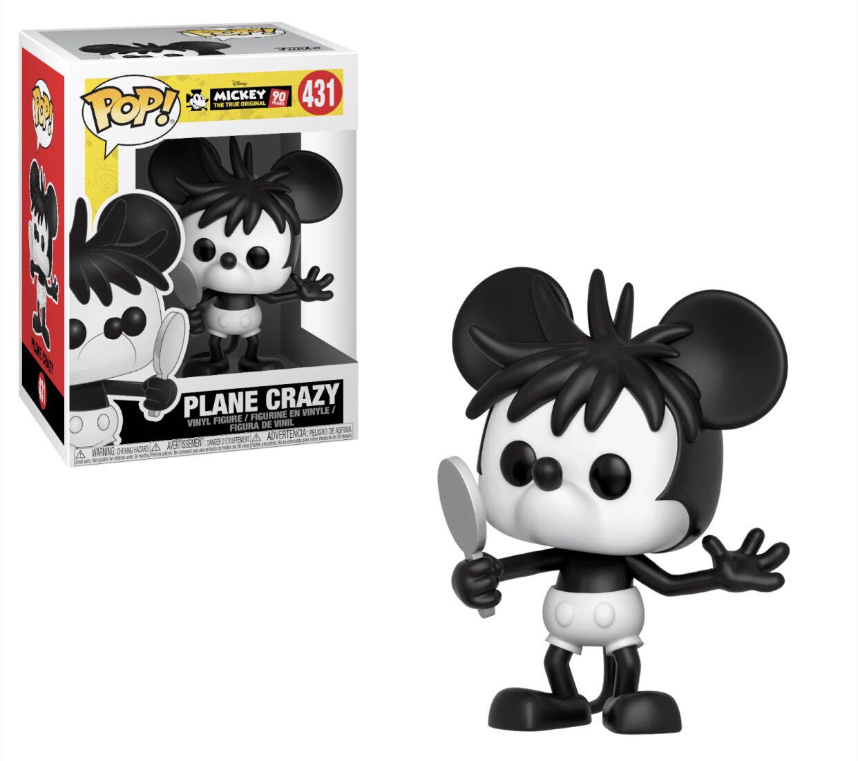 Funko Pop! Disney Mickey The True Original 90 Years: Plane Crazy # 431 - Disney vinyl figure collectible [Barcode 889698321914] - Main Image 2
