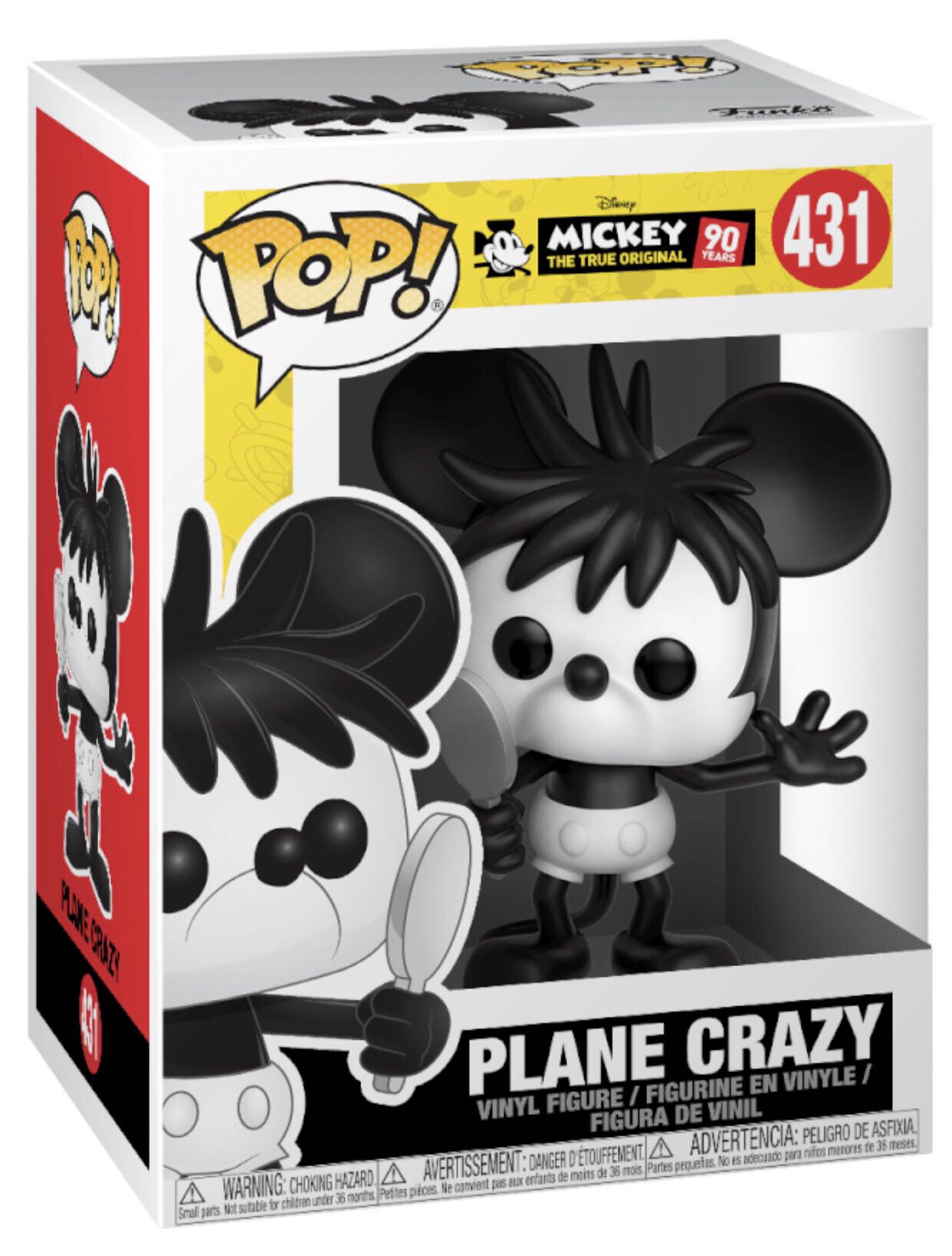 Funko Pop! Disney Mickey The True Original 90 Years: Plane Crazy # 431 - Disney vinyl figure collectible [Barcode 889698321914] - Main Image 3