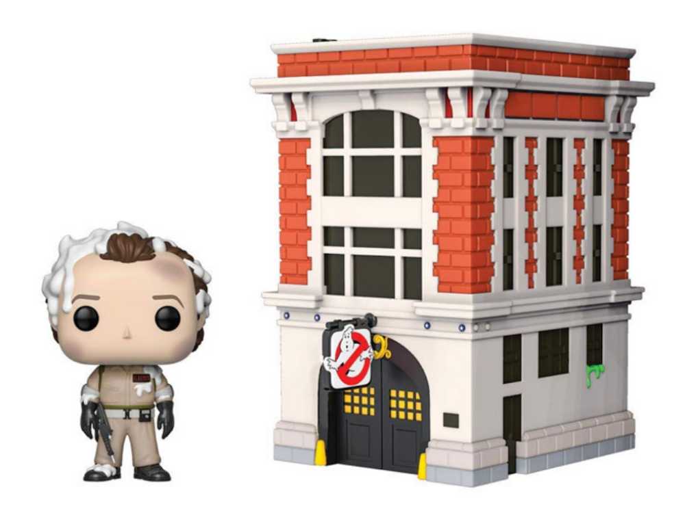 Ghostbusters 35th - Dr Peter Venkman & Firehouse  - Ghostbusters vinyl figure collectible [Barcode 889698394543] - Main Image 3