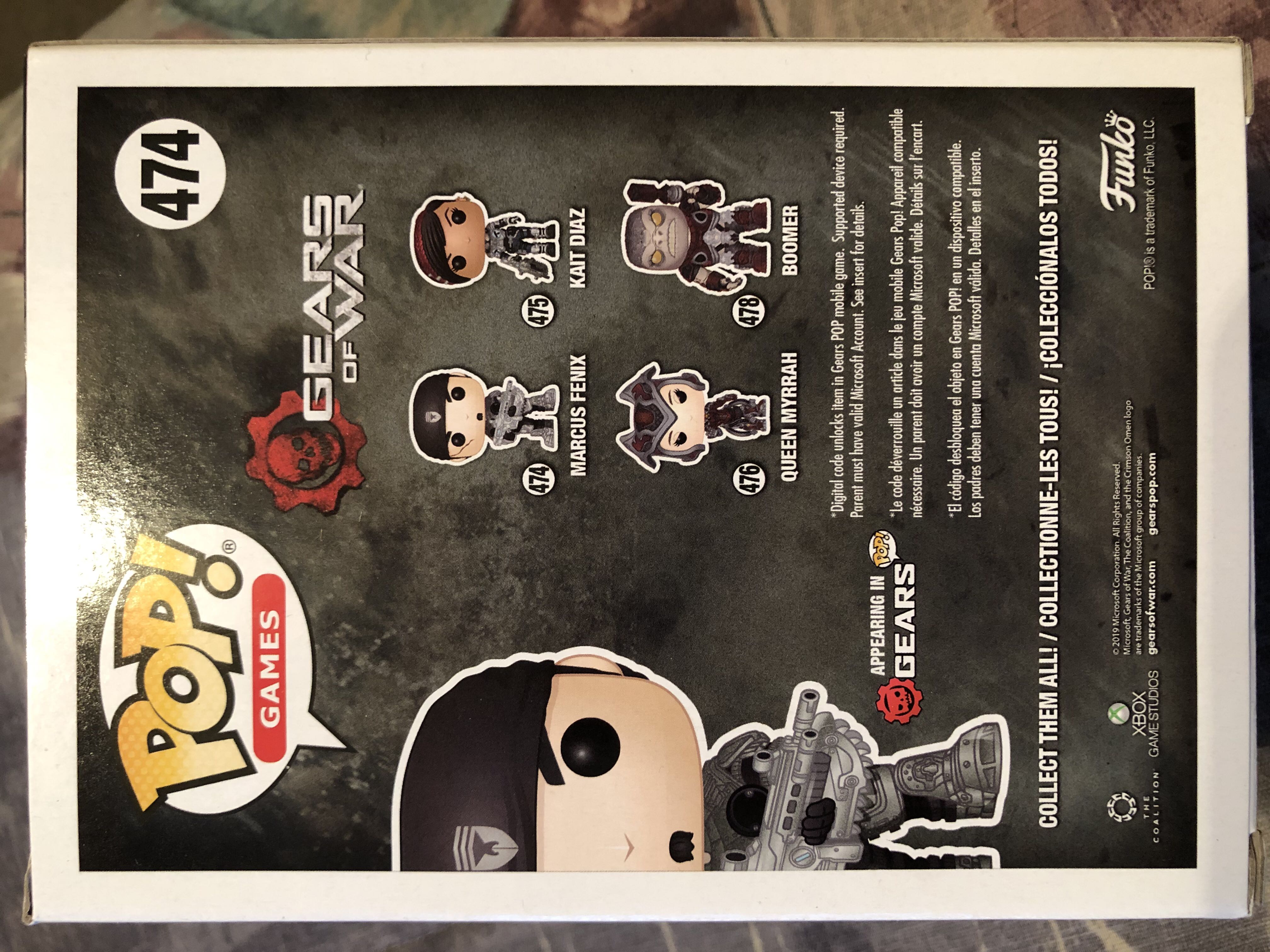 Marcus Fenix, #474 - Gears of War vinyl figure collectible [Barcode 889698374194] - Main Image 2