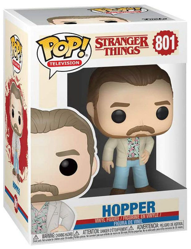 Stranger Things 3:  801 Hopper - Stranger Things vinyl figure collectible [Barcode 889698384841] - Main Image 2
