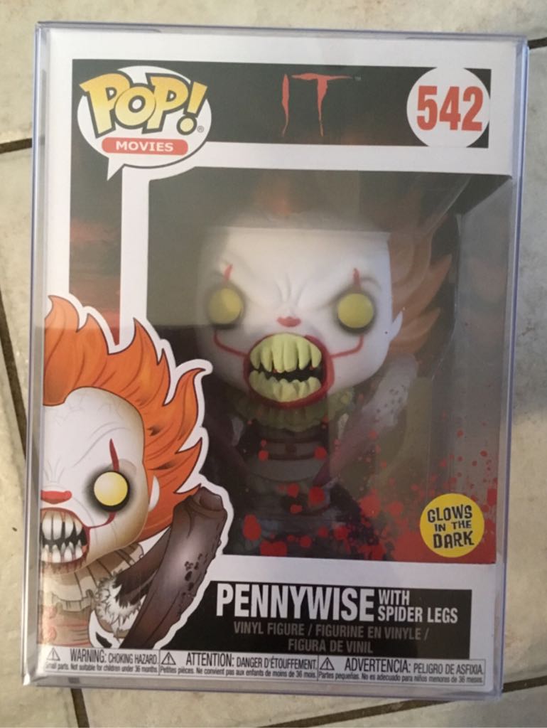 Pennywise (w/ Spider Legs) (GITD) - It vinyl figure collectible [Barcode 889698387743] - Main Image 2