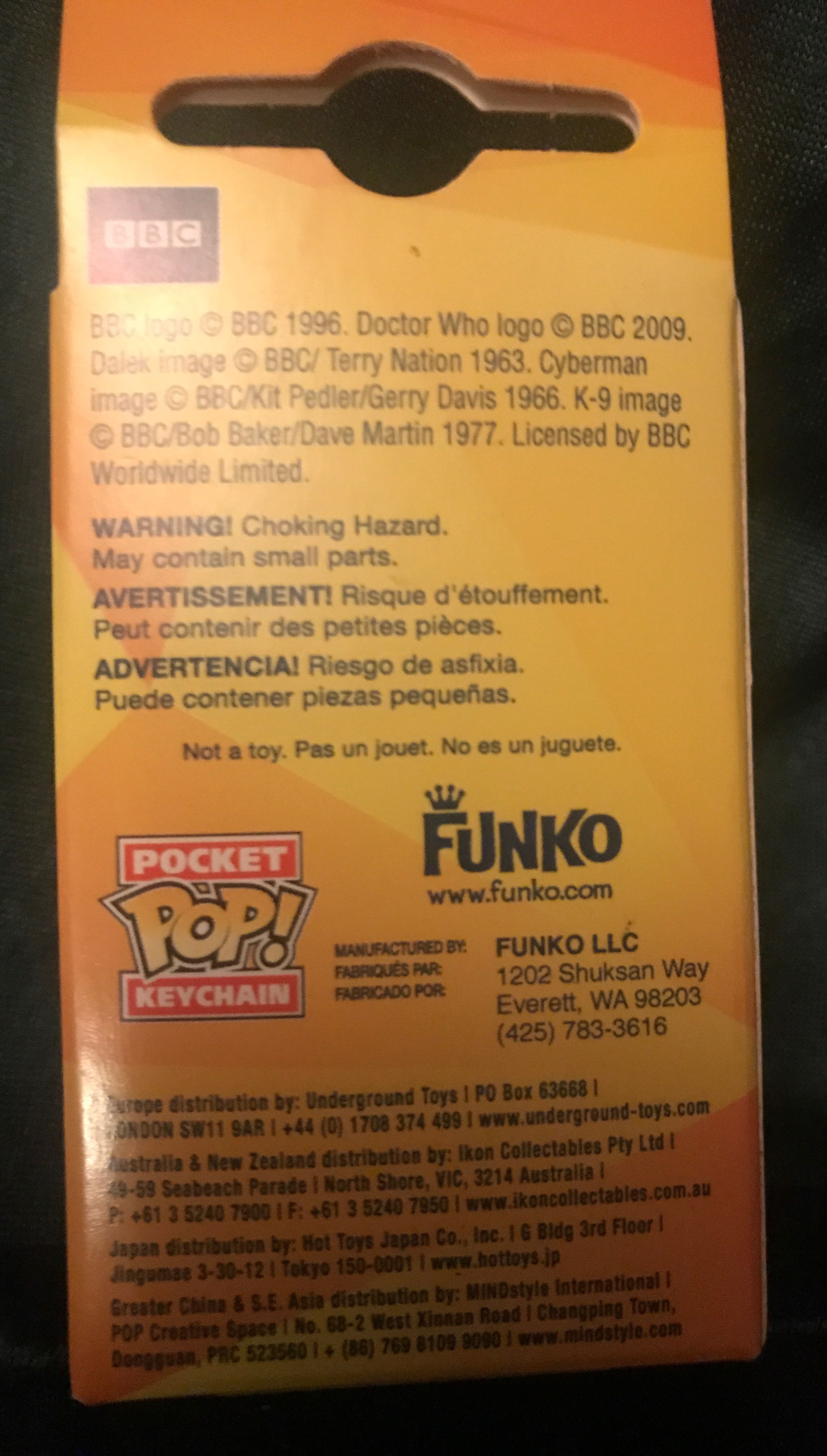 Tenth Doctor Pop Keychain  - Doctor Who vinyl figure collectible - Main Image 2