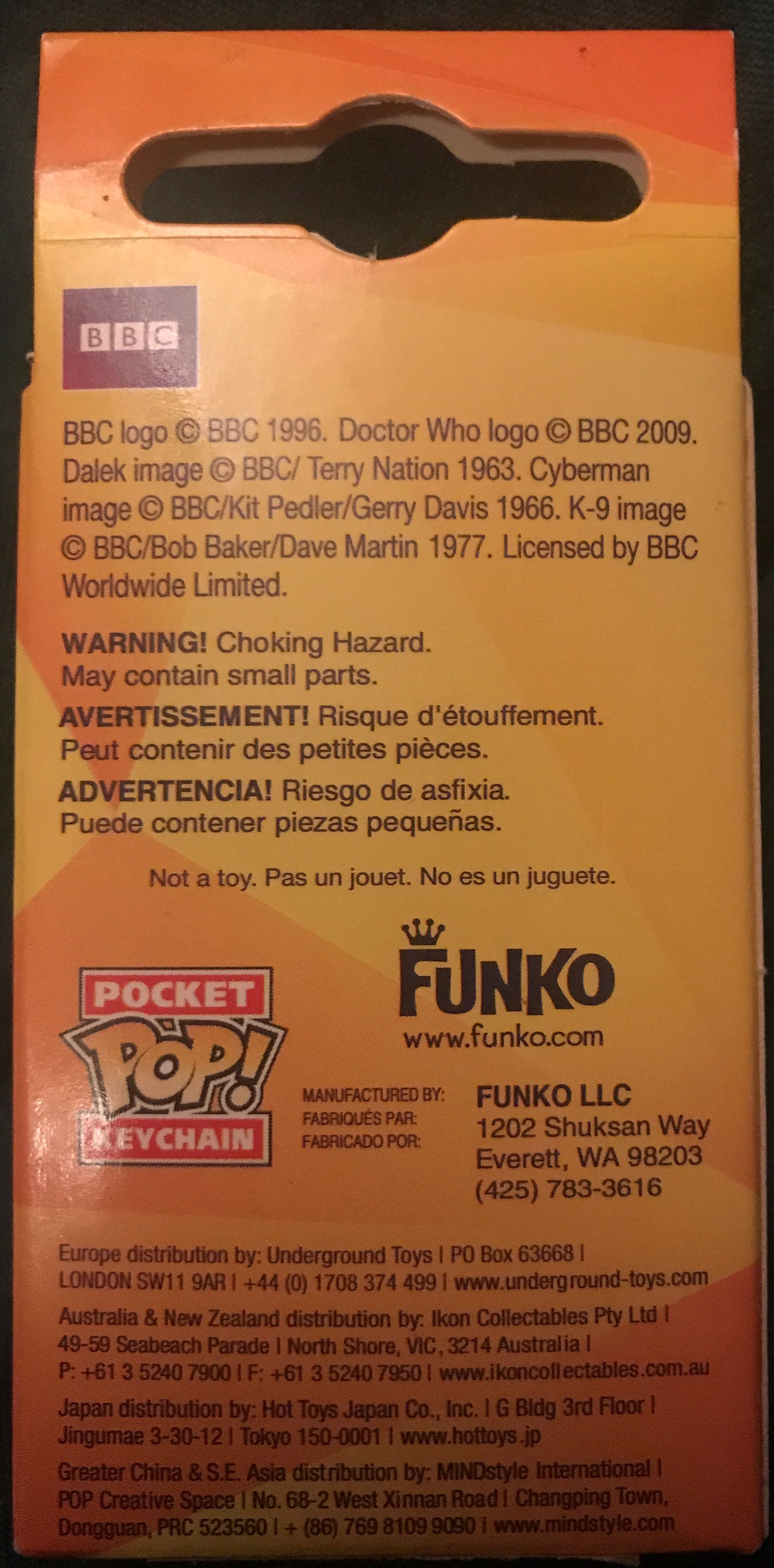 Tenth Doctor Pop Keychain  - Doctor Who vinyl figure collectible - Main Image 2