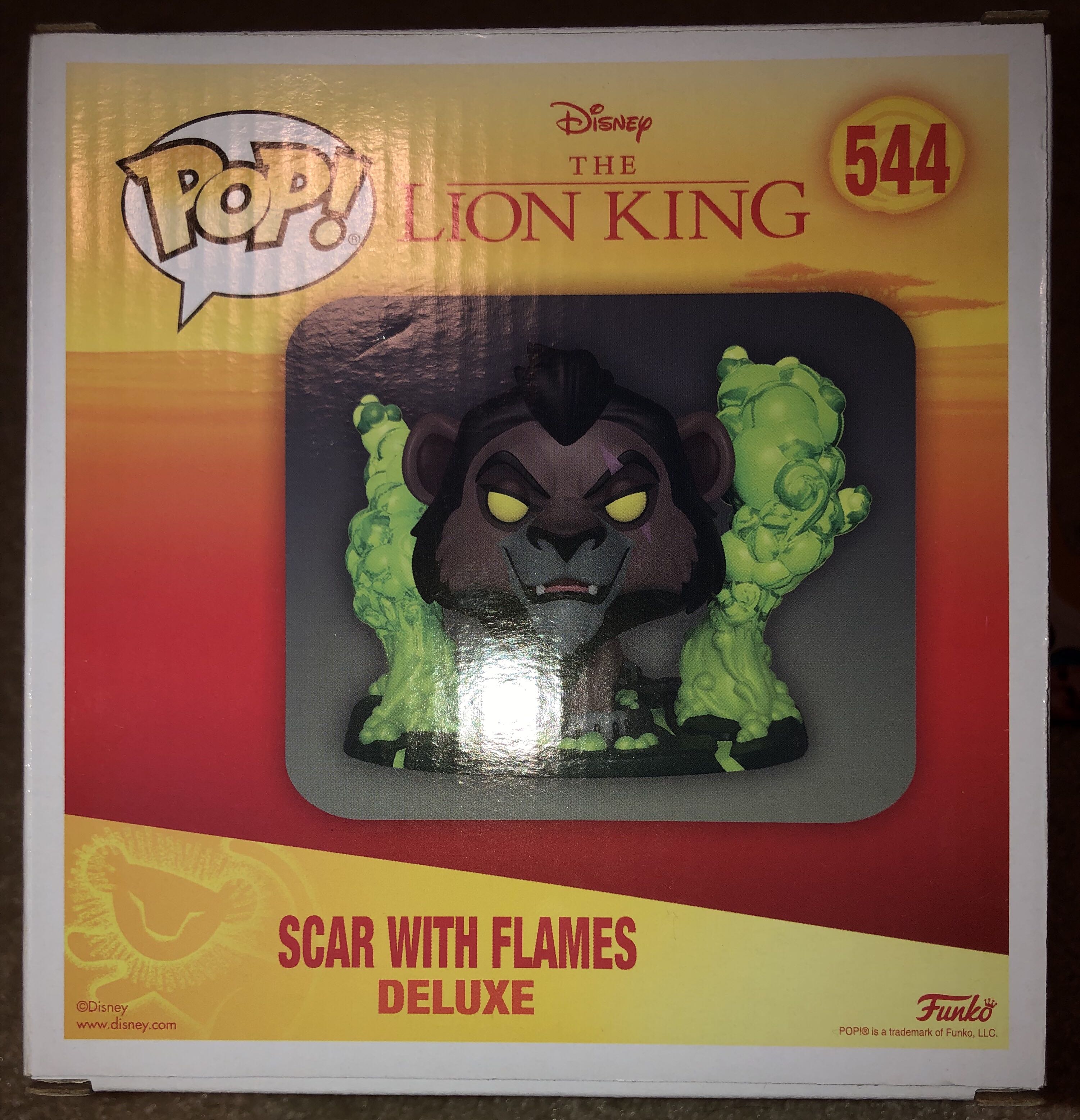 Scar with Flames - The Lion King vinyl figure collectible [Barcode 889698389297] - Main Image 2