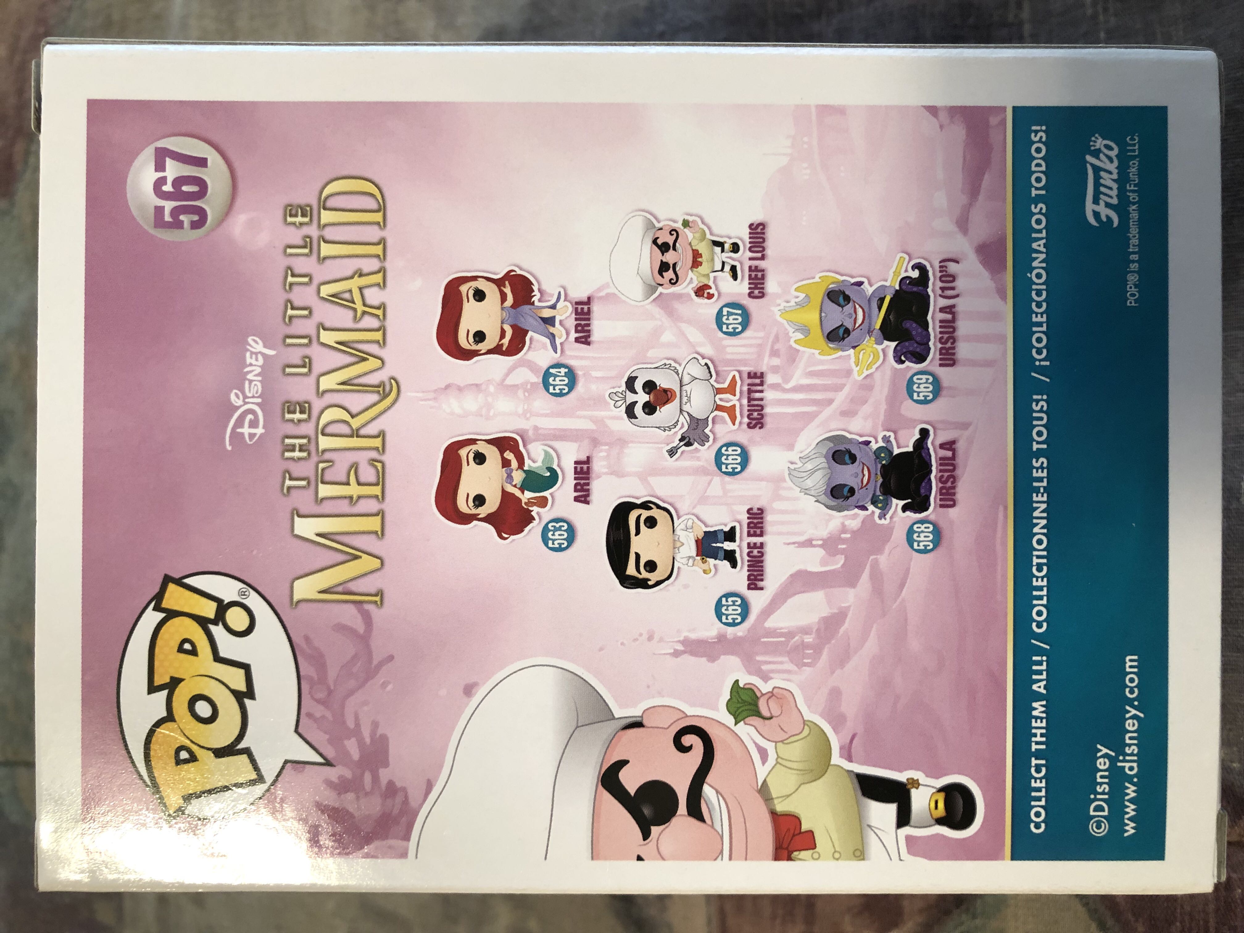 Funko Pop! The Little Mermaid: Chef Louis # 567 - The Little Mermaid vinyl figure collectible [Barcode 889698401043] - Main Image 2