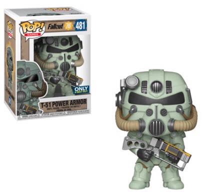 Fallout T-51 Power Armor (Green) - Fallout vinyl figure collectible [Barcode 889698390378] - Main Image 2