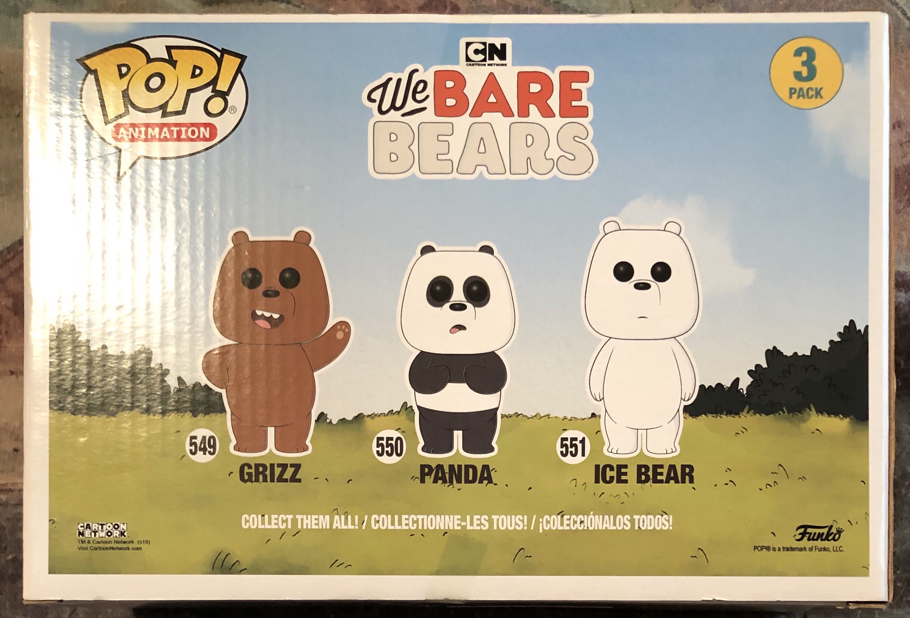 Grizz, Panda & Ice Bear (3 Pack)  vinyl figure collectible [Barcode 889698408547] - Main Image 2