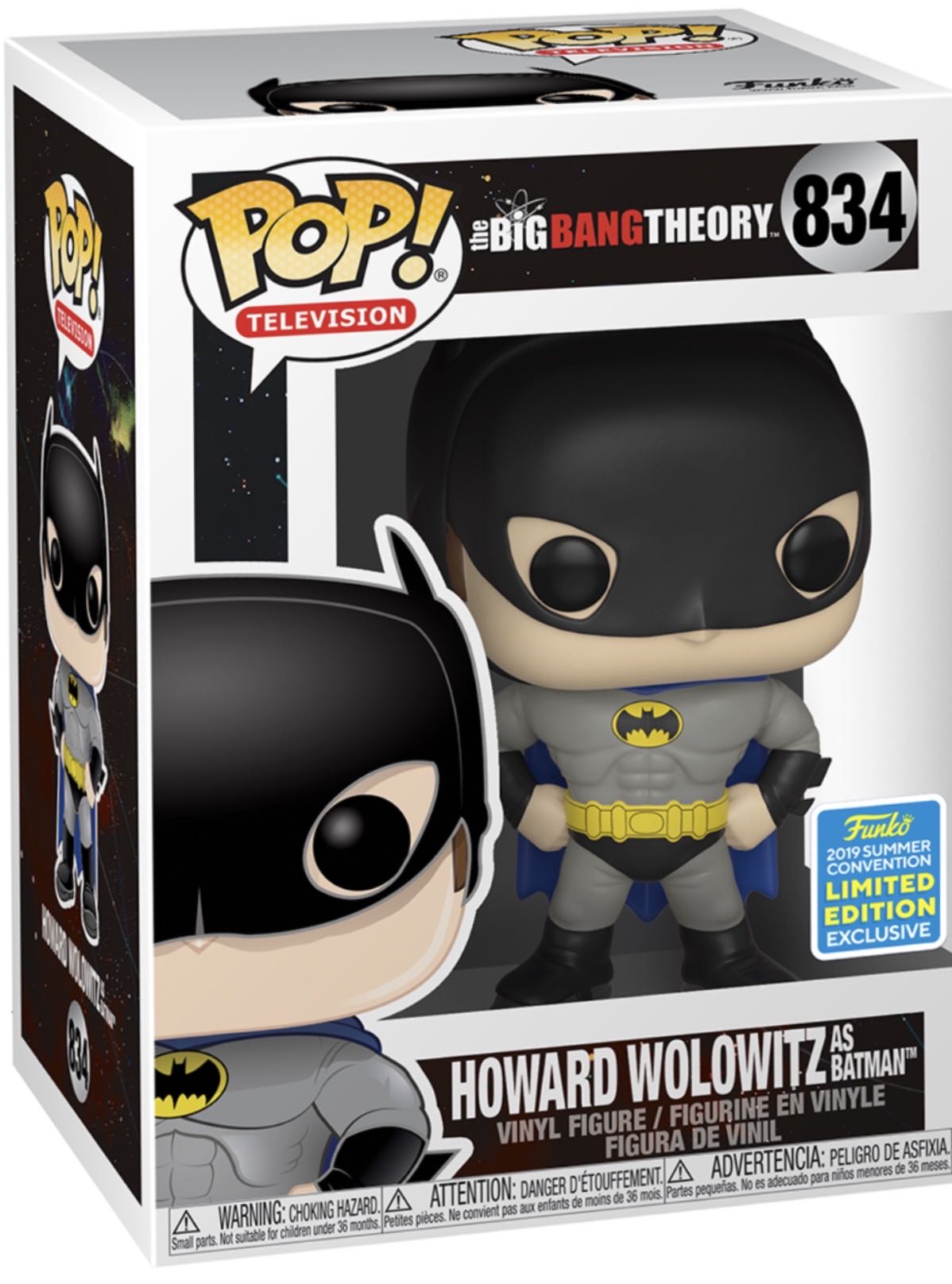 Howard Wolowitz as Batman - The Big Bang Theory vinyl figure collectible [Barcode 889698416993] - Main Image 3
