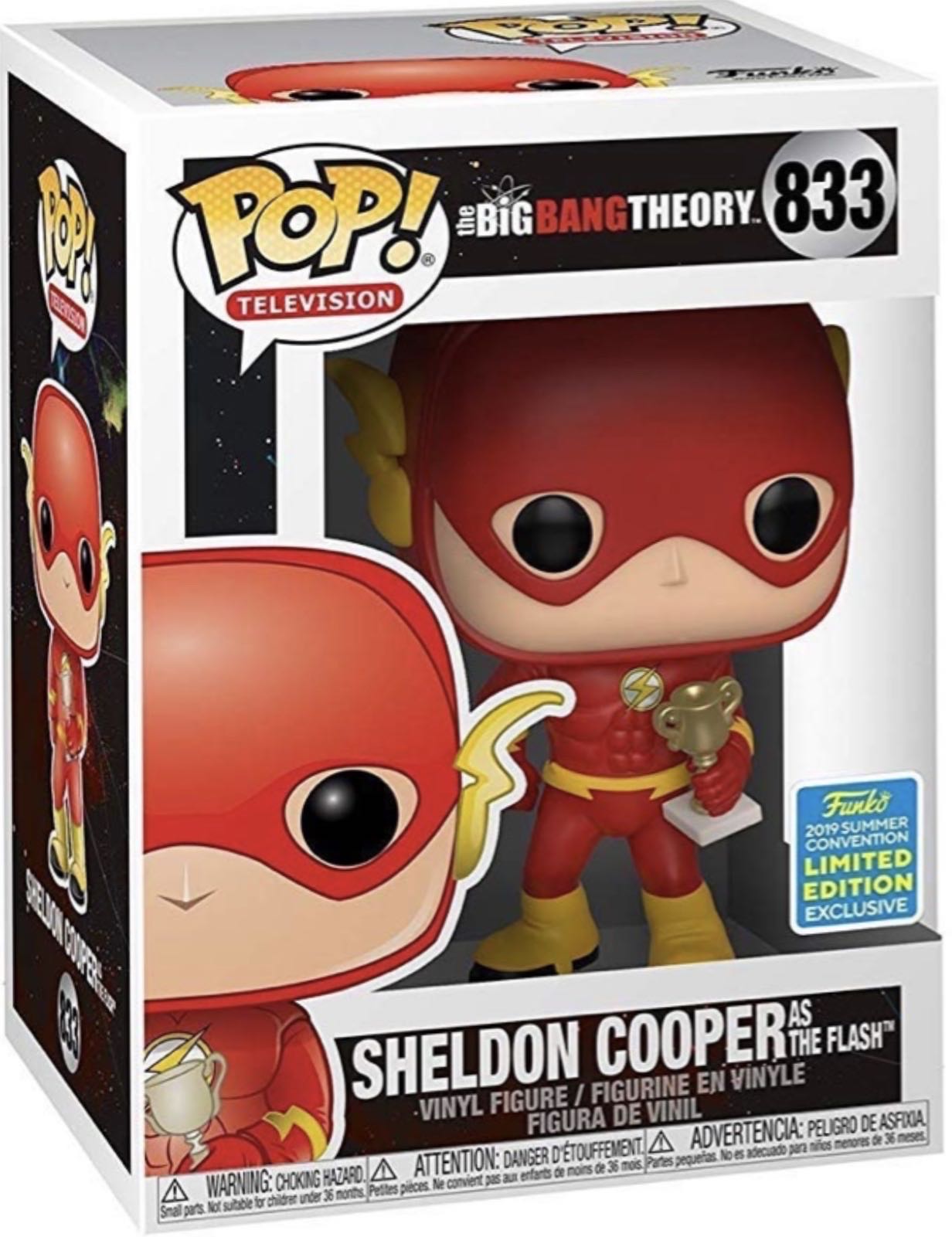 Sheldon Cooper as The Flash - The Big Bang Theory vinyl figure collectible [Barcode 889698417037] - Main Image 3